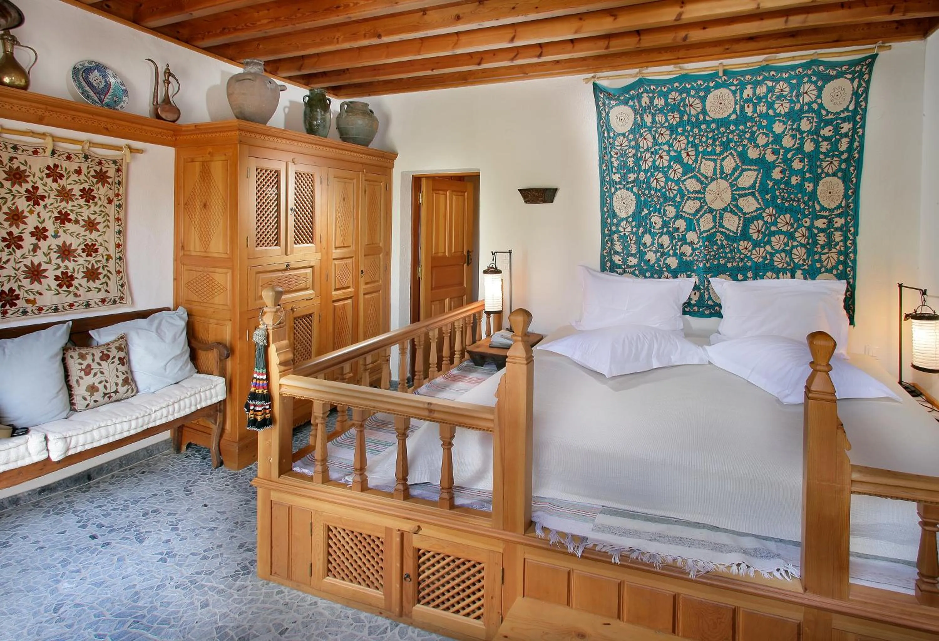 Bedroom in Melenos Art Boutique Hotel