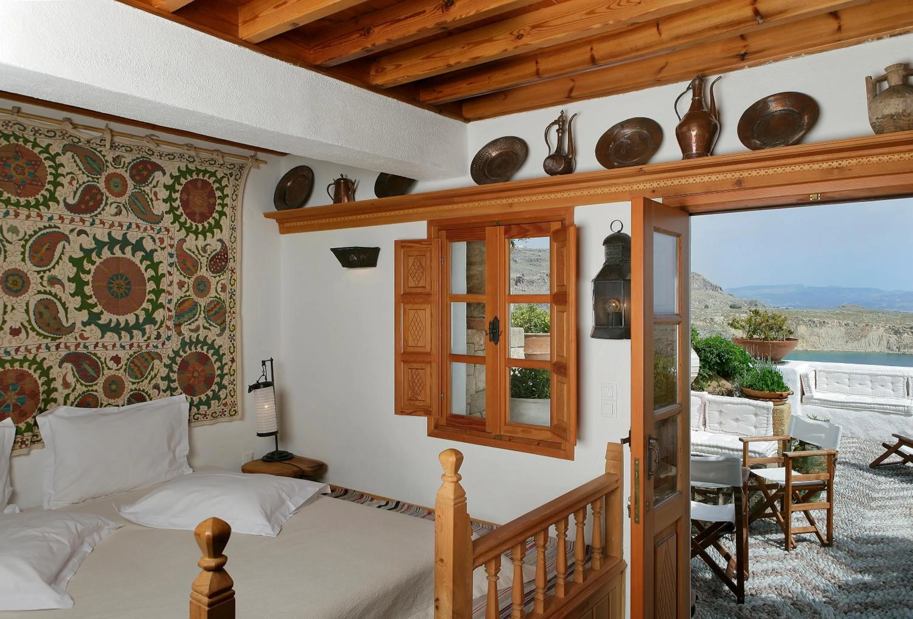 Bedroom in Melenos Art Boutique Hotel