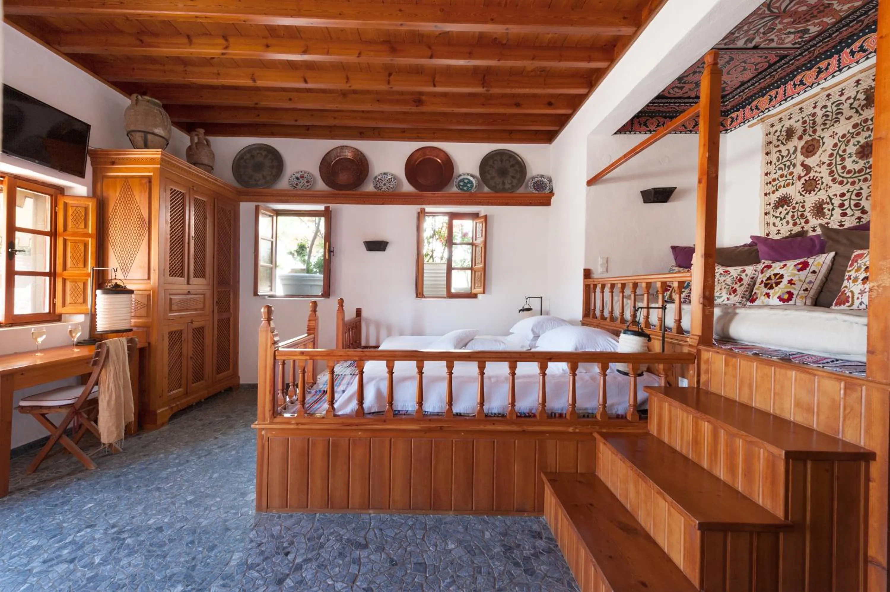 Bedroom in Melenos Art Boutique Hotel