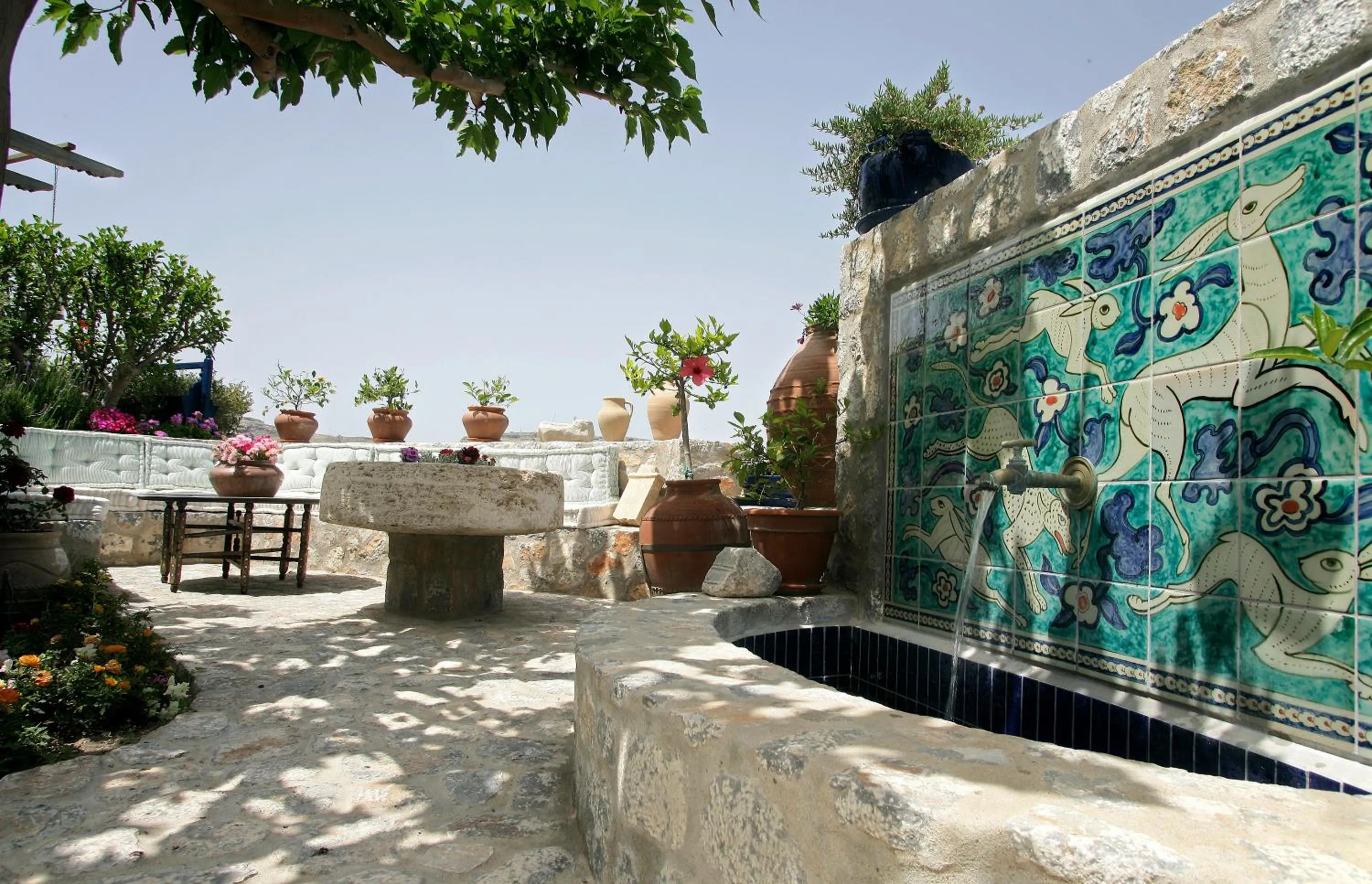 Decorative detail in Melenos Art Boutique Hotel