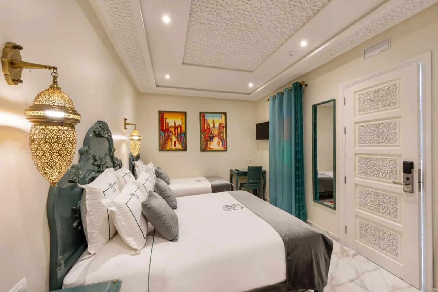 Bed in HOTEL RIAD CHAMI