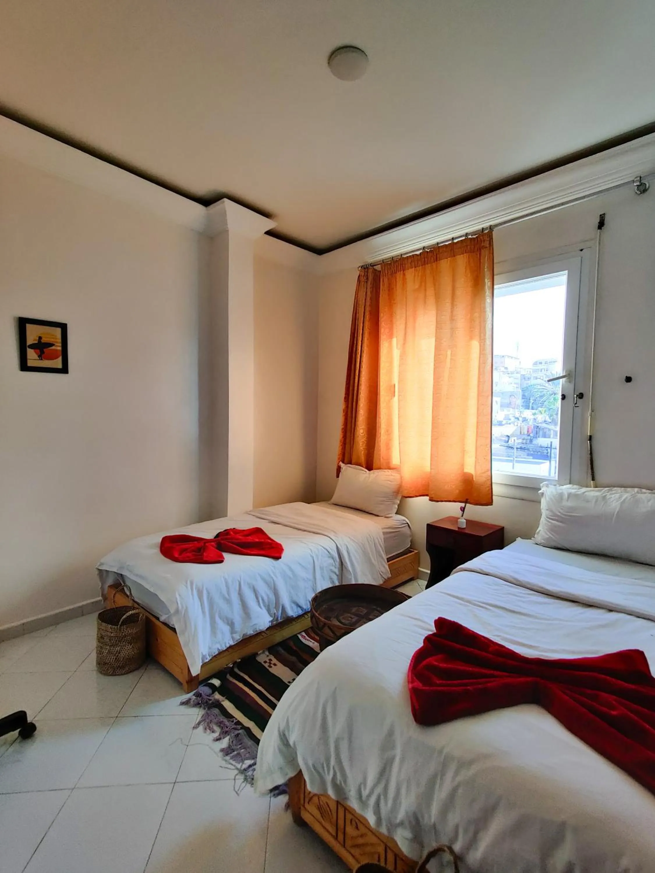 Bed in Locals Taghazout surfcamp