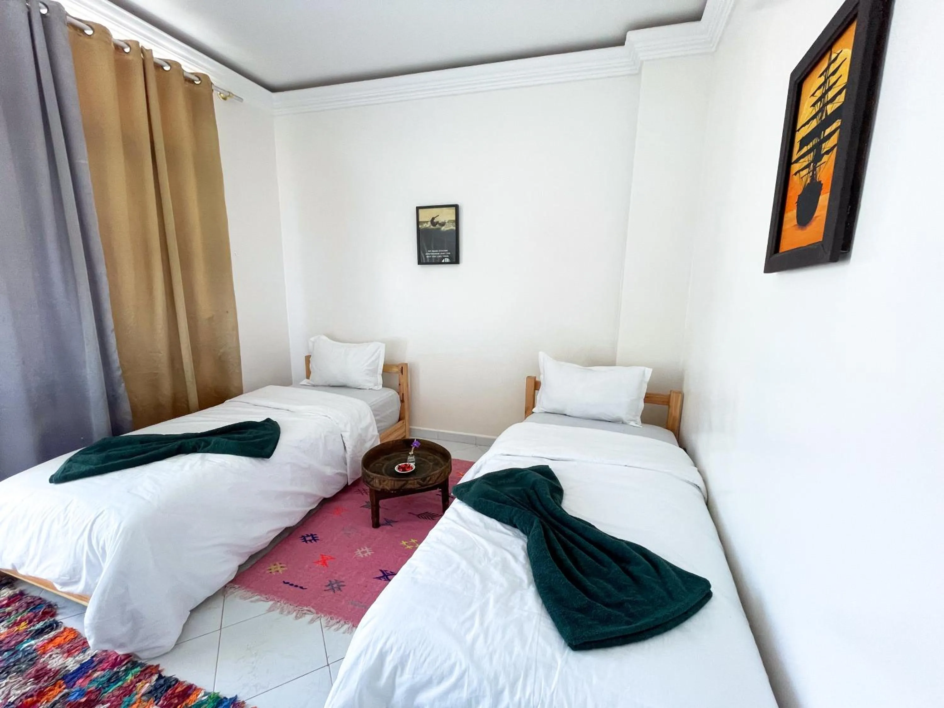 Bed in Locals Taghazout surfcamp