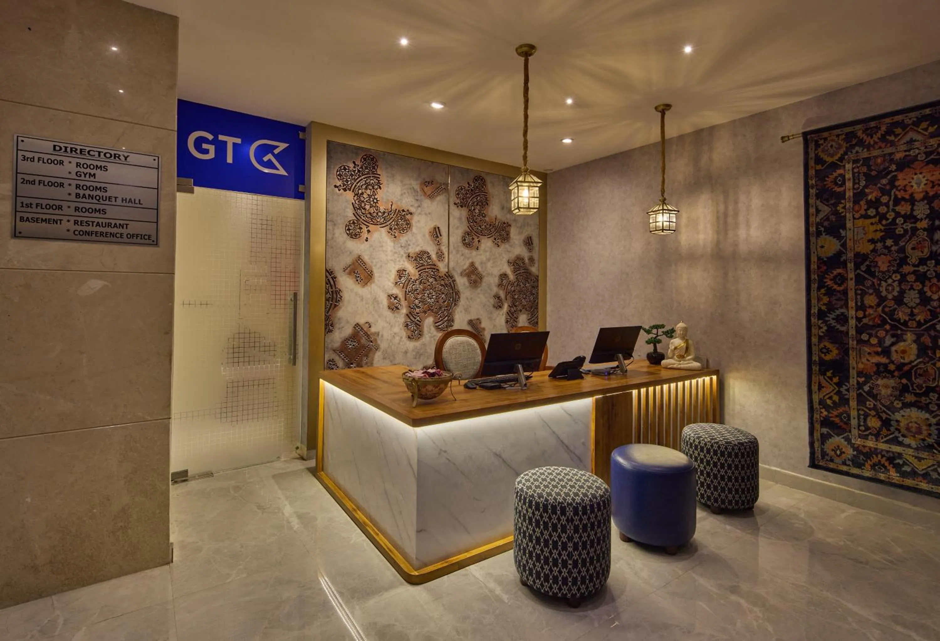 Lobby or reception in Golden Tulip Tirupati