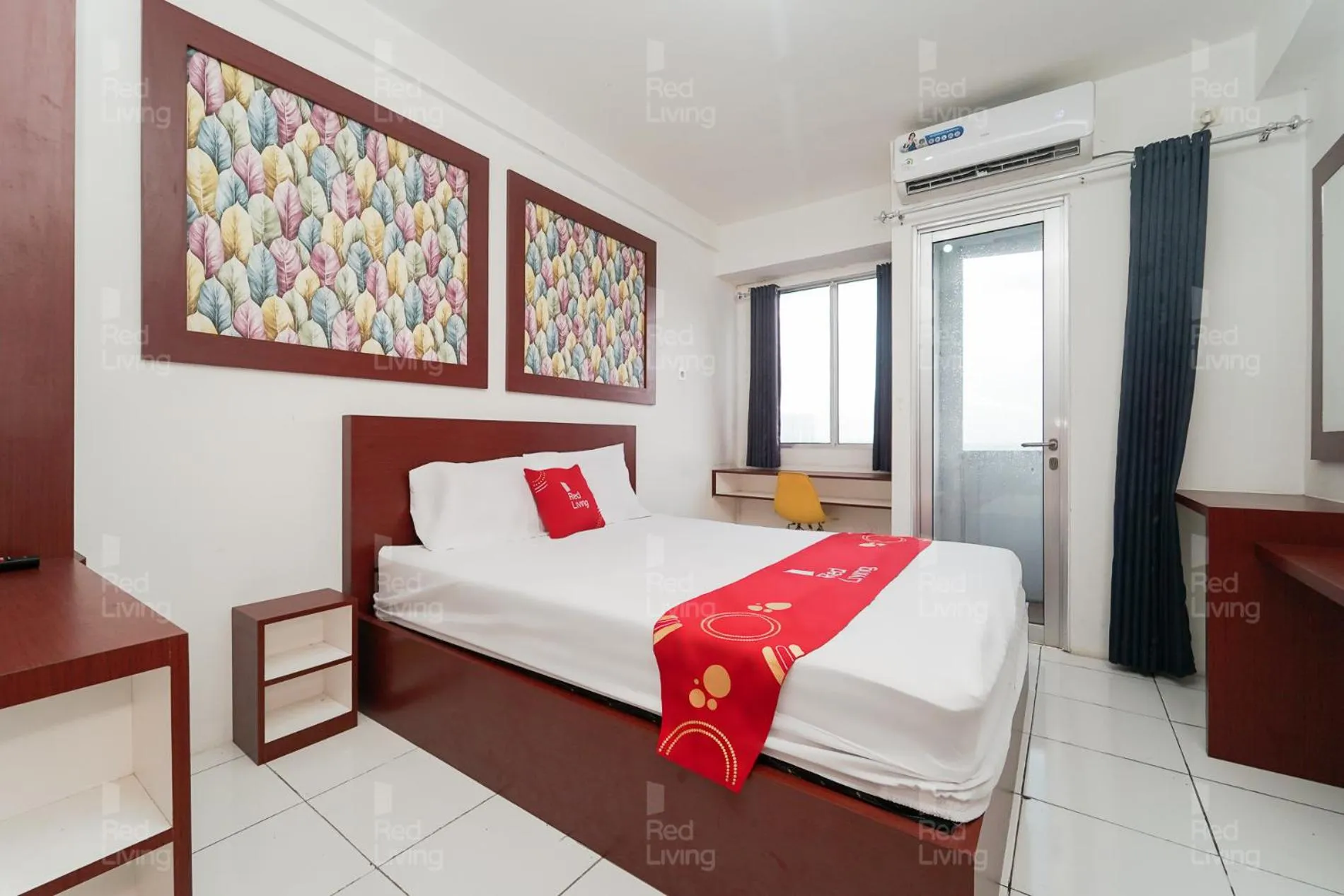 Bedroom, Bed in RedLiving Apartemen Riverview Residence - Alima View Tower Mahakam
