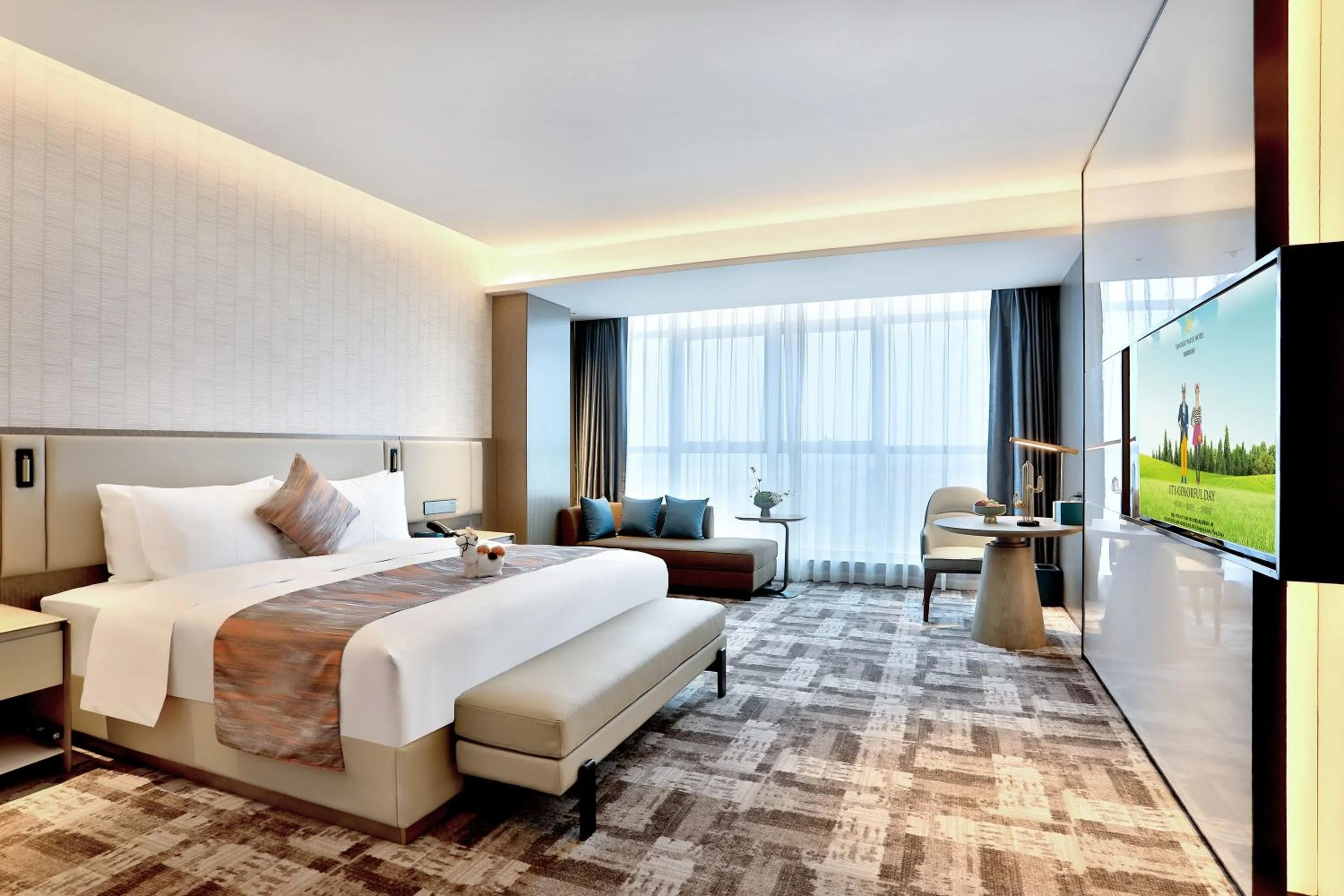 Photo of the whole room, Bed in Yiwu Yandoo Yayue Hotel