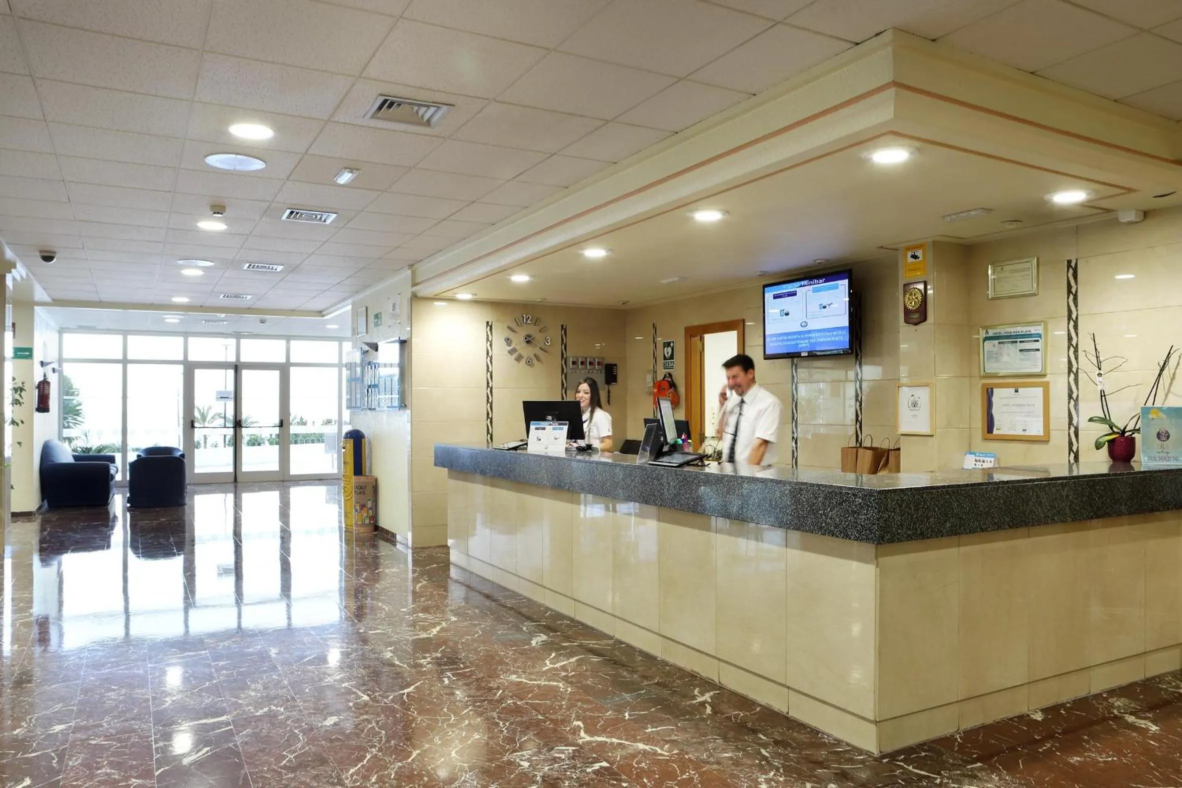 Lobby or reception in Hotel Poseidon Playa