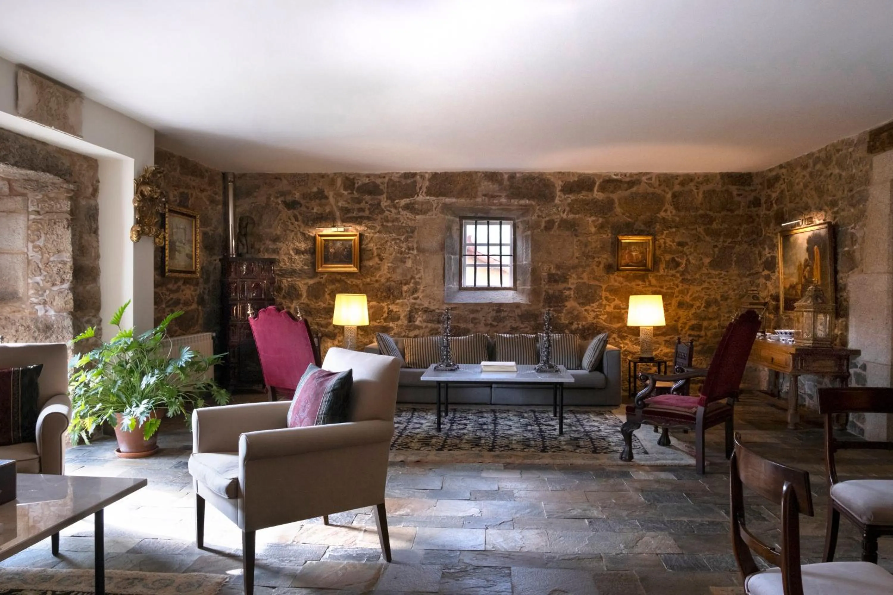 Living room in Hotel Pazo de Bieite