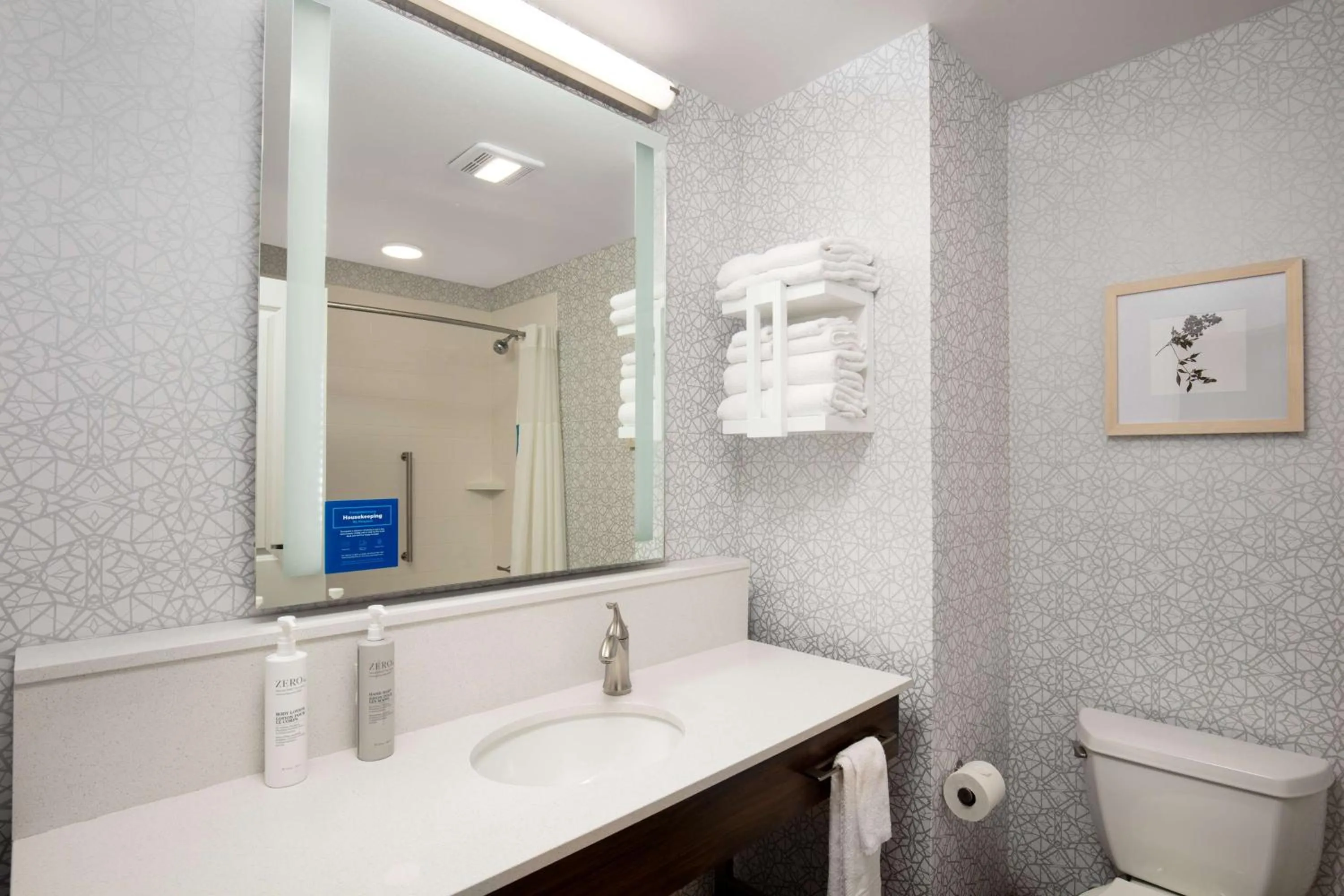 Bathroom in Hampton Inn Green Bay Stadium, Wi