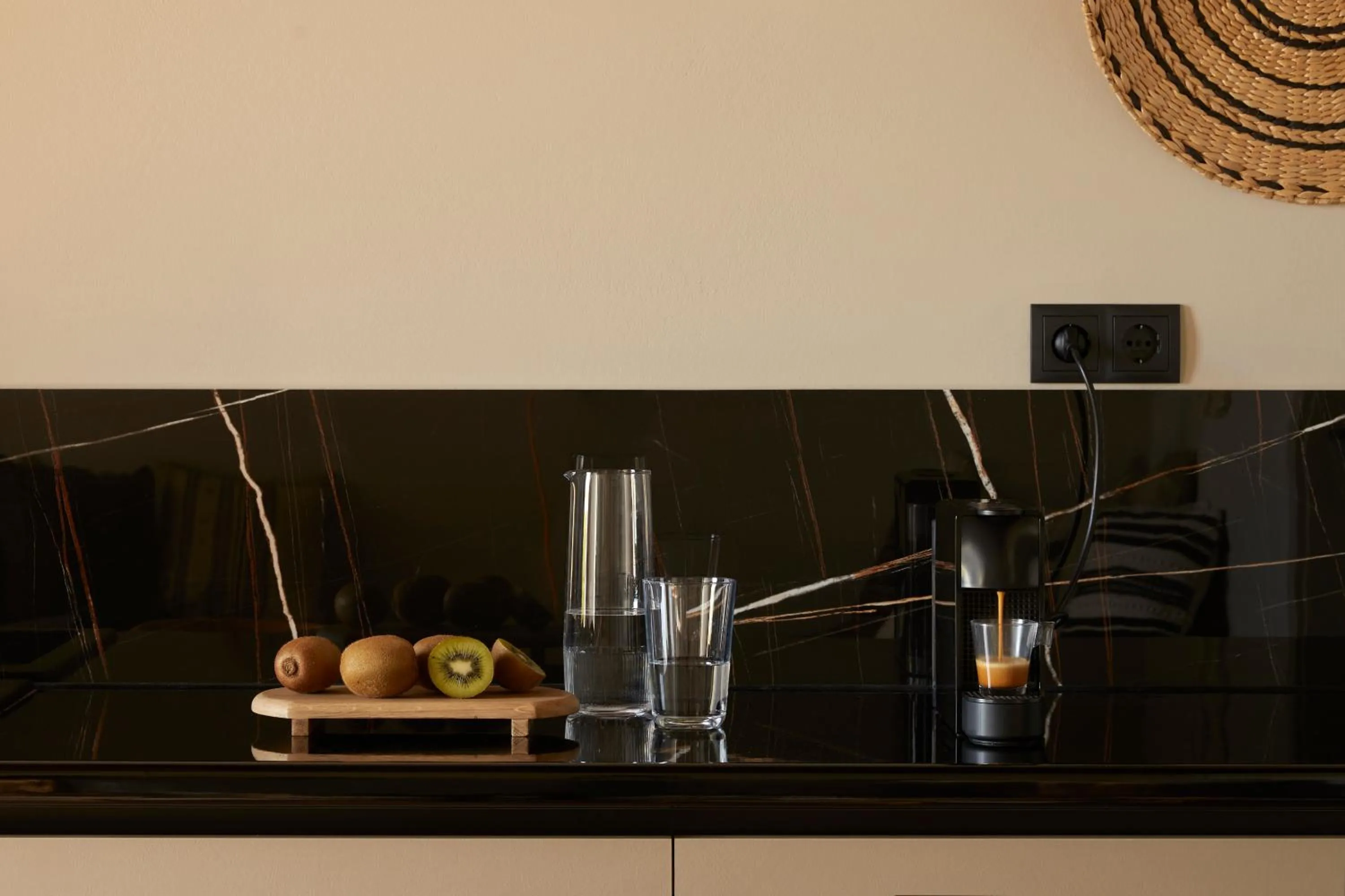 kitchen in Poesia Suites