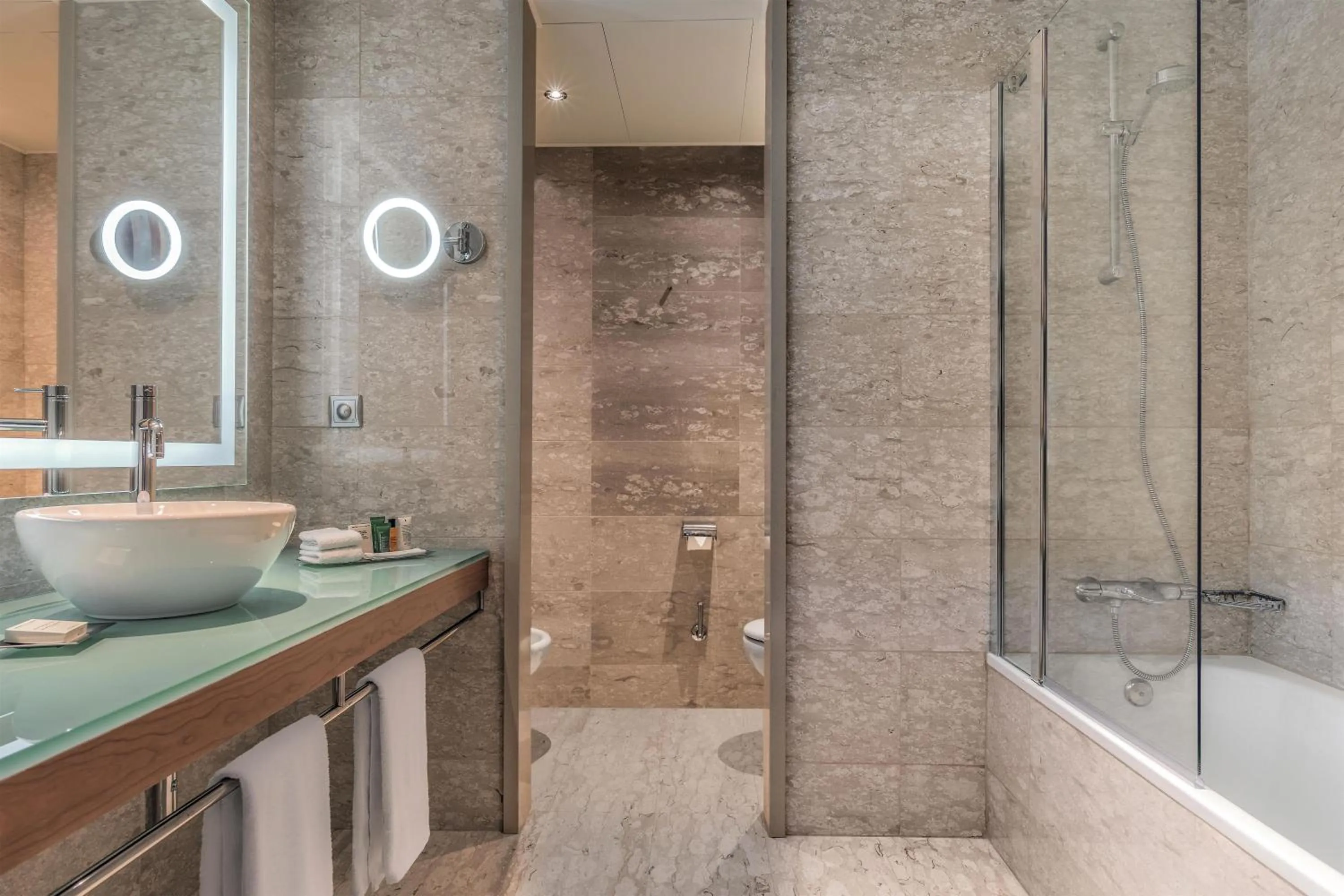 Bathroom in Hilton Diagonal Mar Barcelona