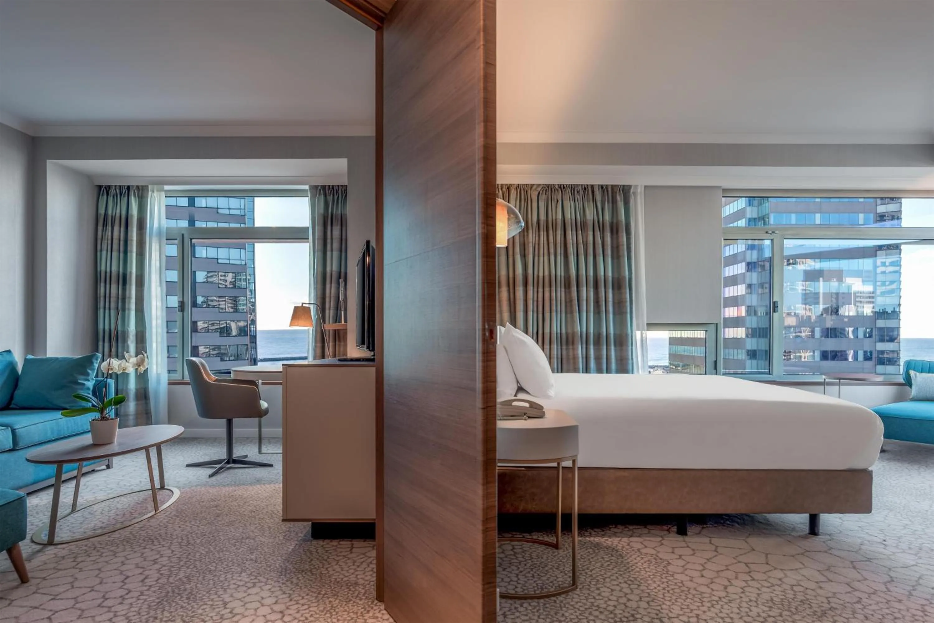 Bedroom, Bed in Hilton Diagonal Mar Barcelona