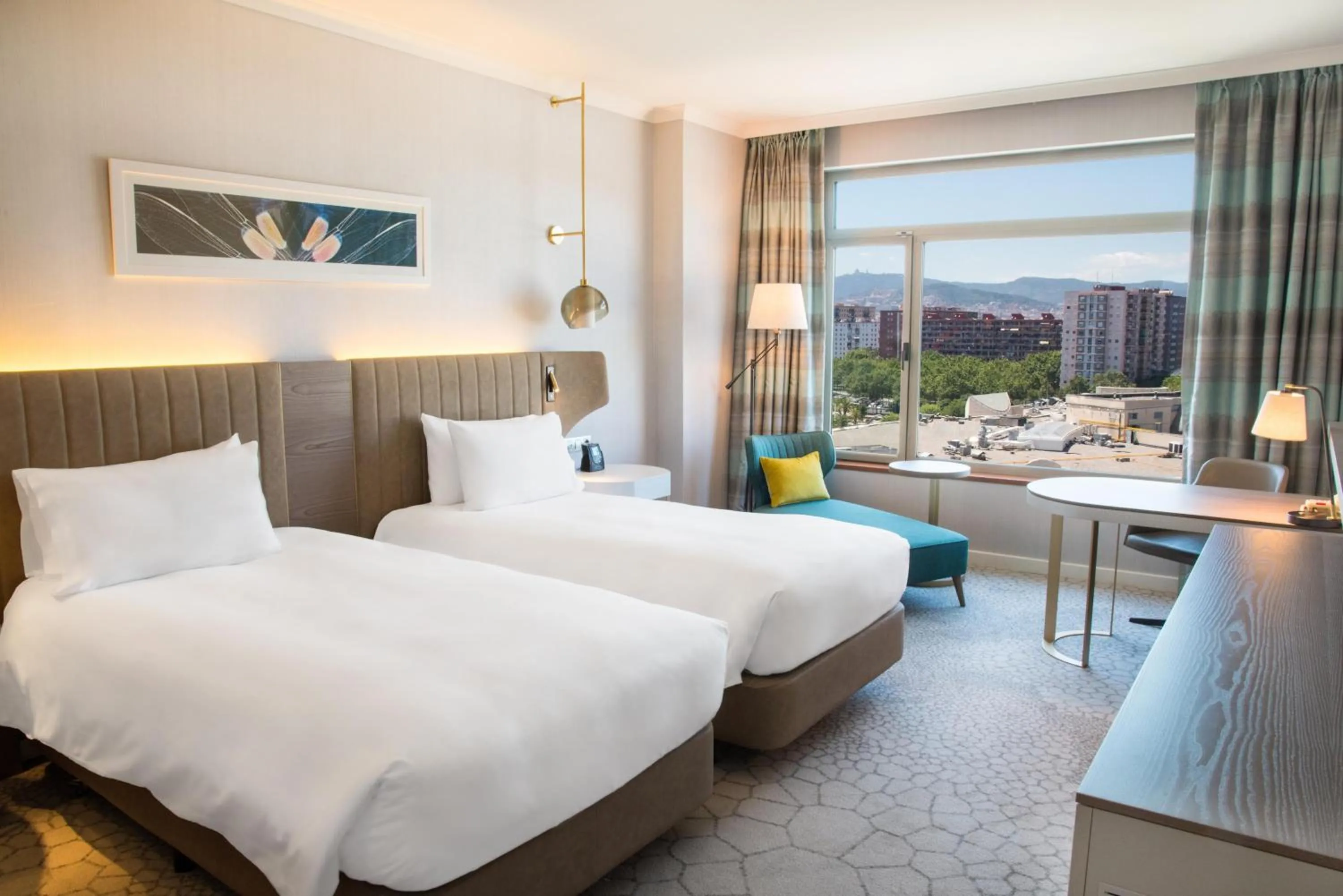 Bedroom, Bed in Hilton Diagonal Mar Barcelona