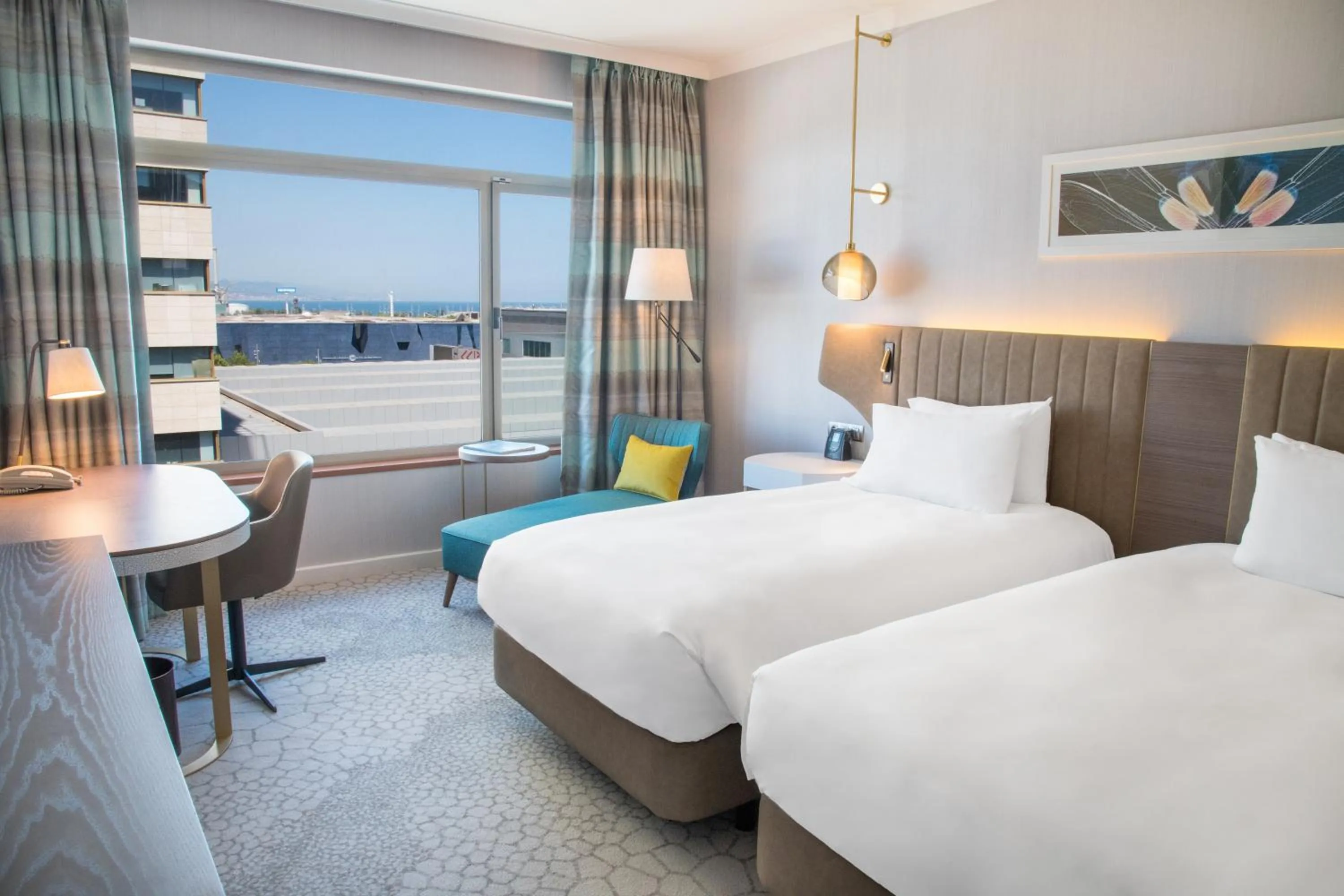 Bedroom, Bed in Hilton Diagonal Mar Barcelona