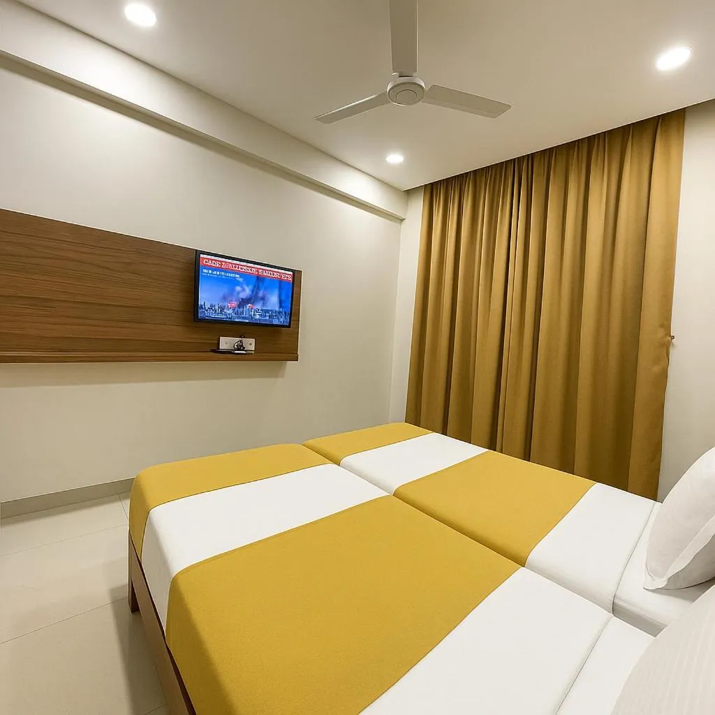 Bedroom, Bed in Stay Guru Hari Om Residency