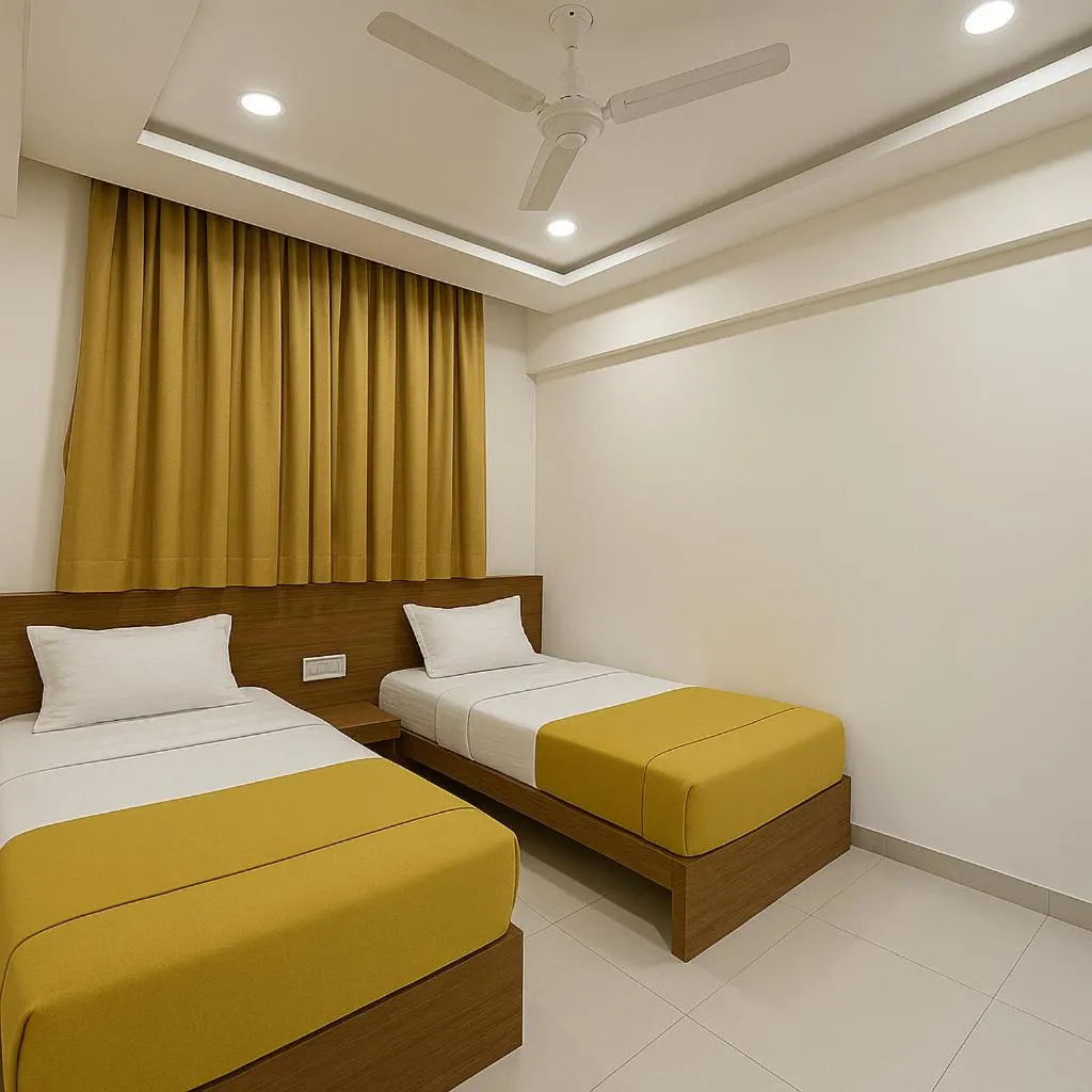 Bedroom, Bed in Stay Guru Hari Om Residency