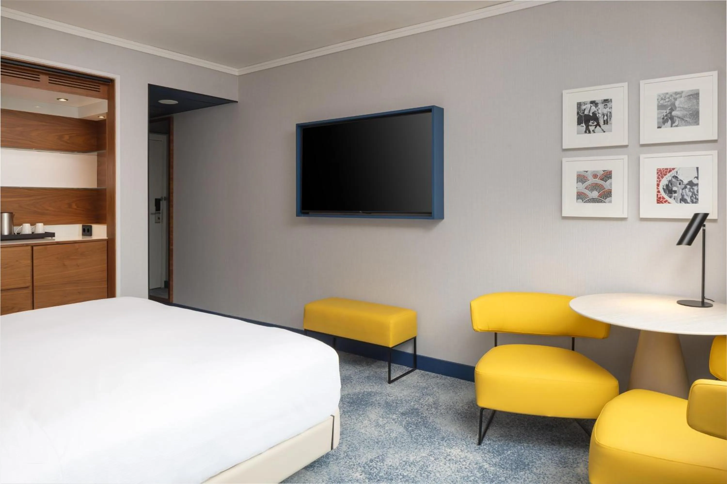 Bed in Hilton Barcelona