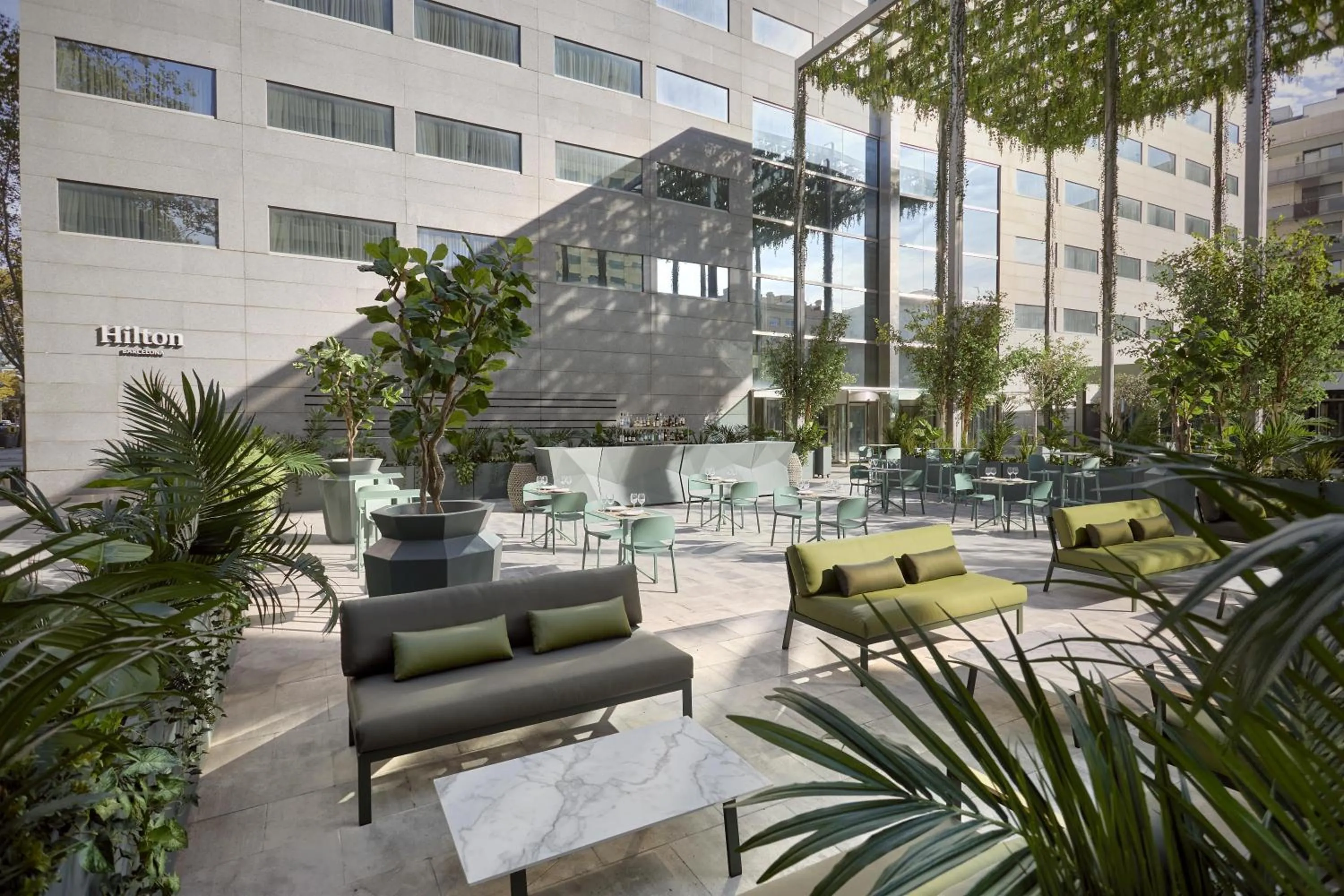 Garden in Hilton Barcelona