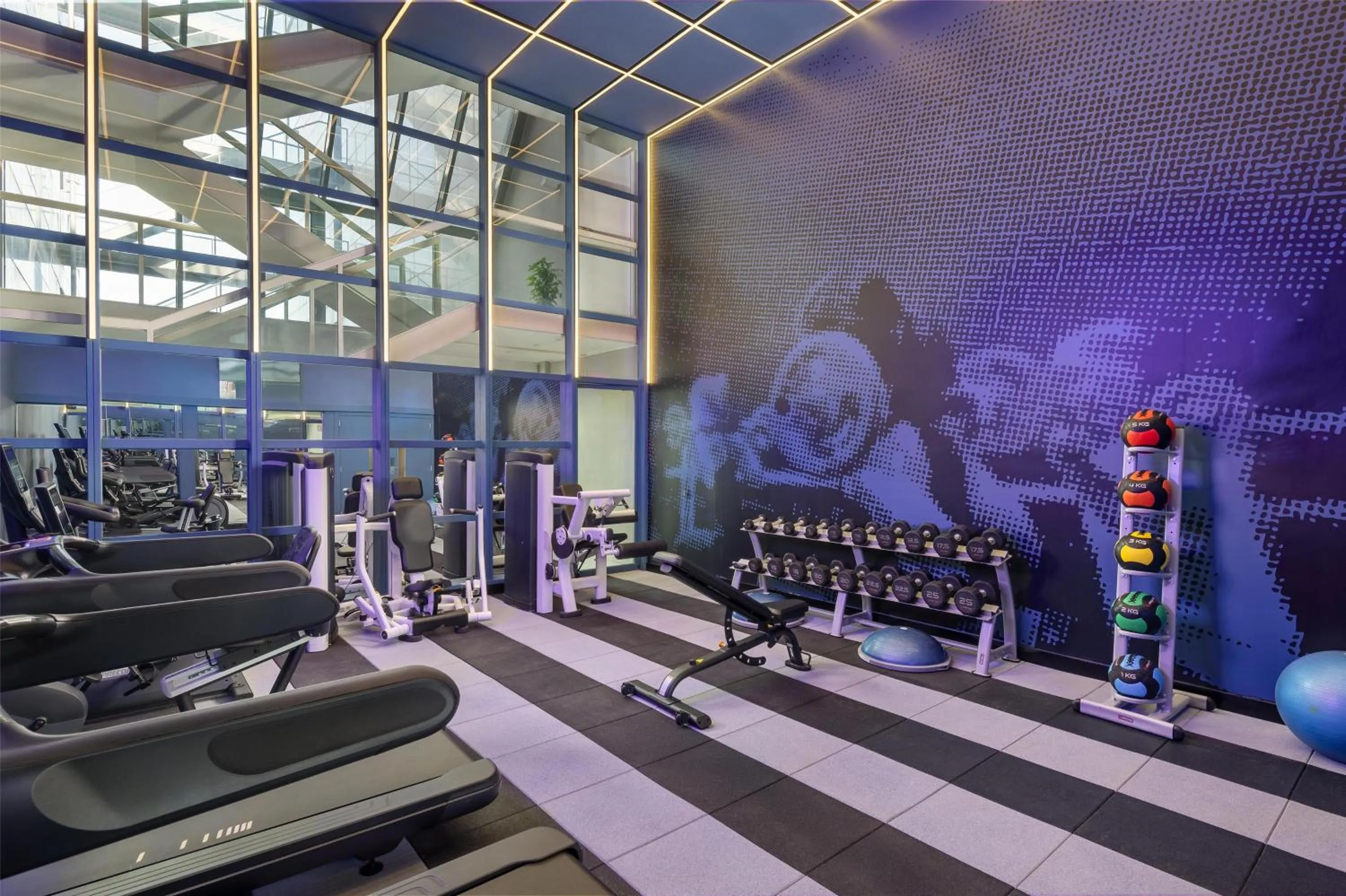 Fitness centre/facilities in Hilton Barcelona