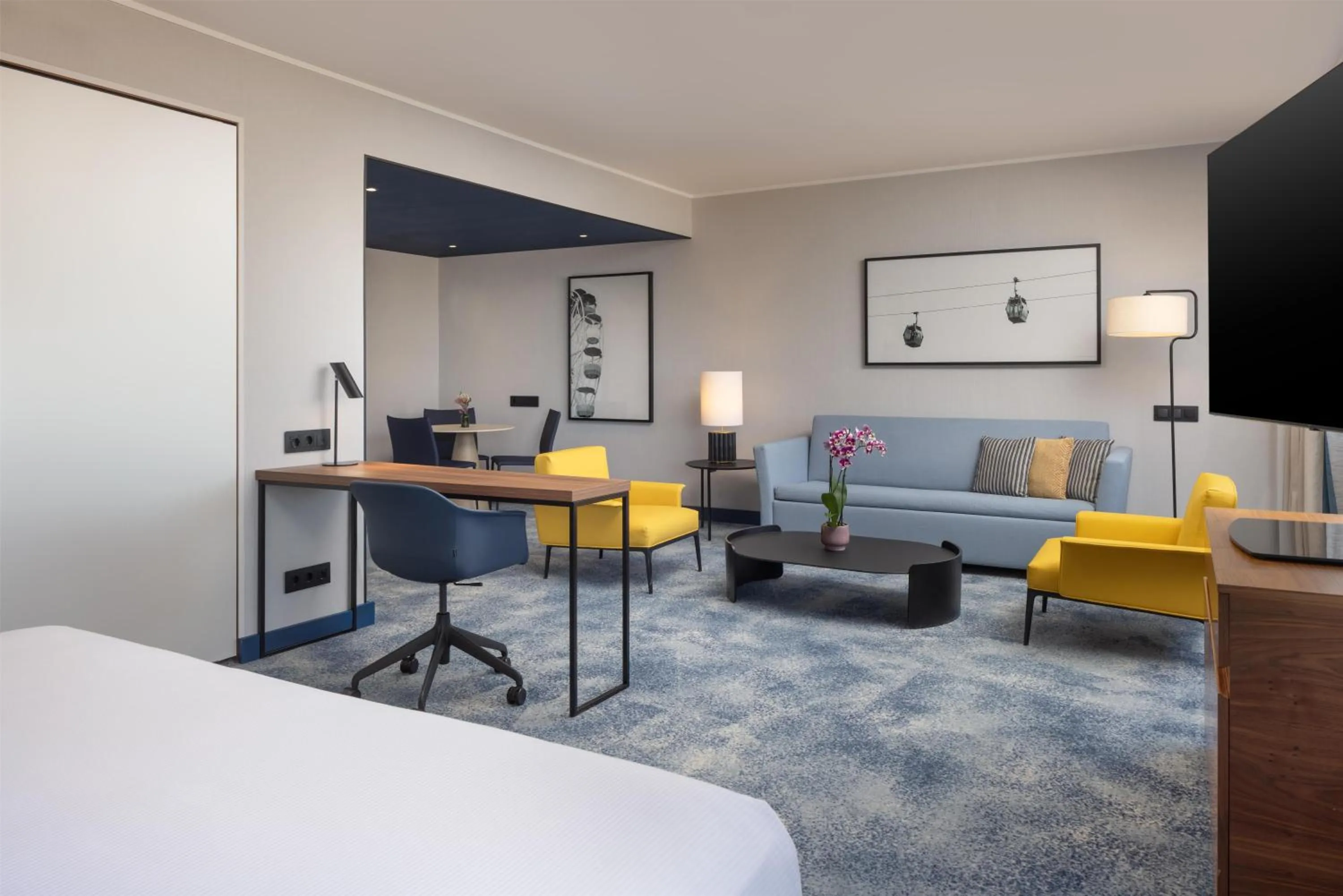 Living room in Hilton Barcelona