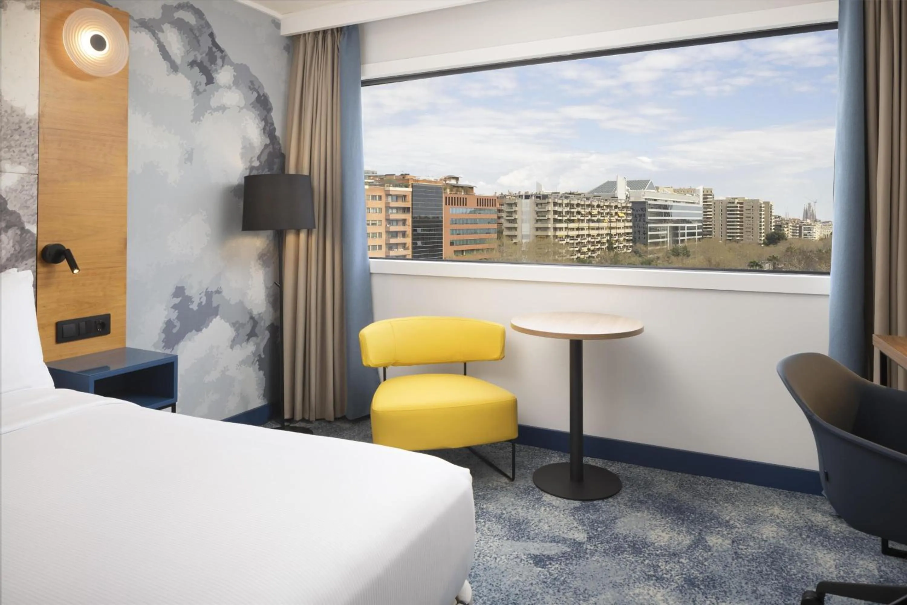 Bed in Hilton Barcelona