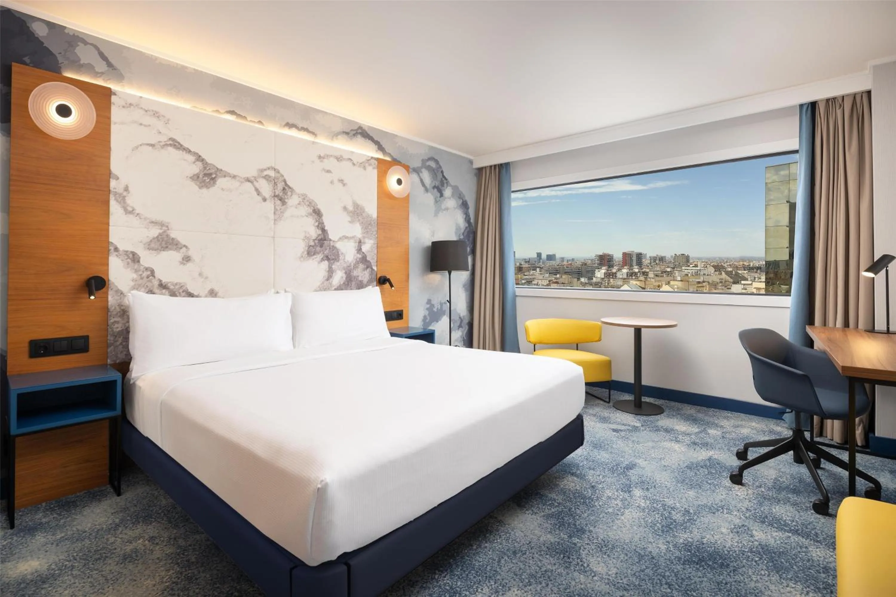 Bed in Hilton Barcelona