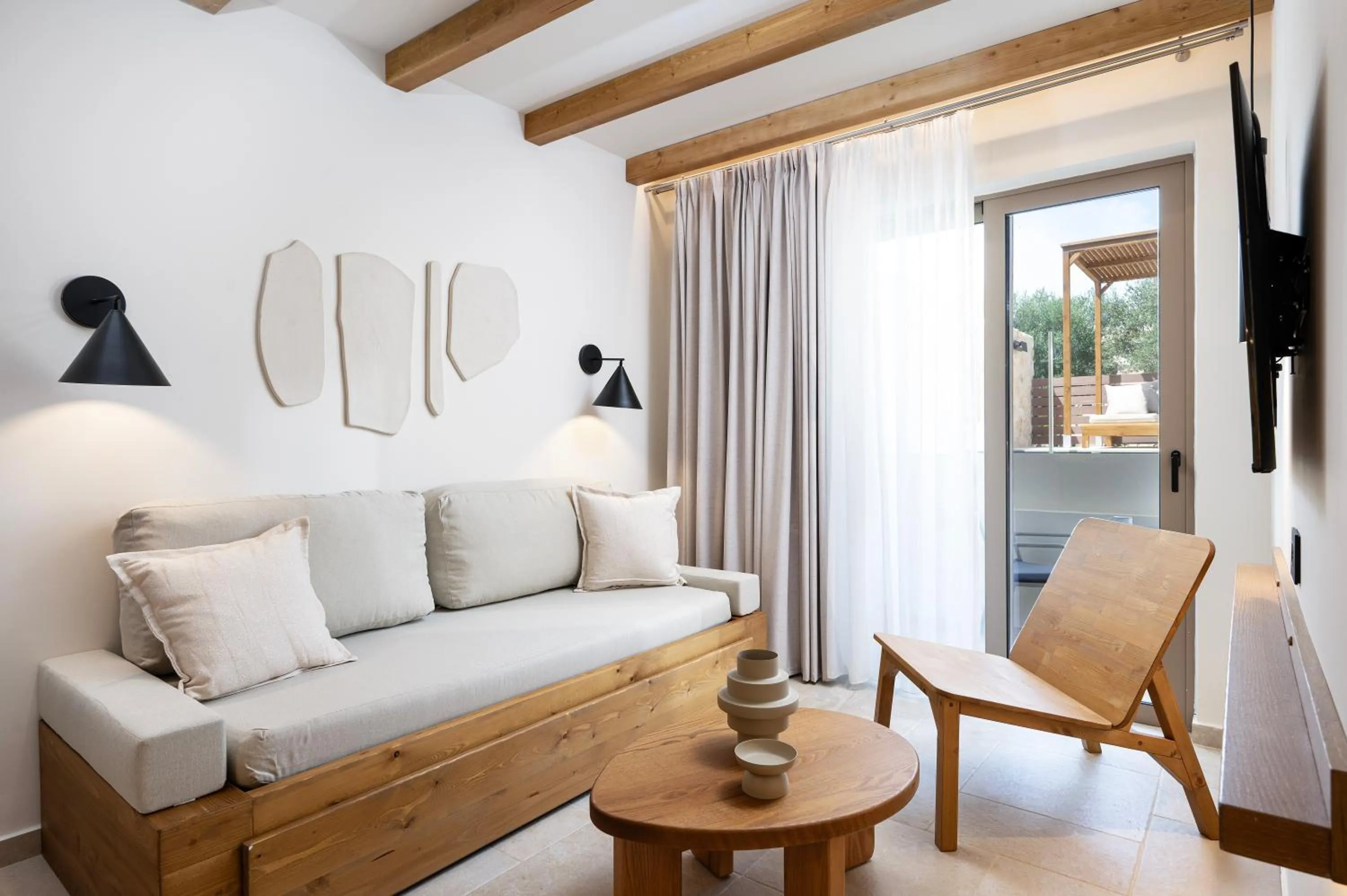 Seating area in Aegean Houses