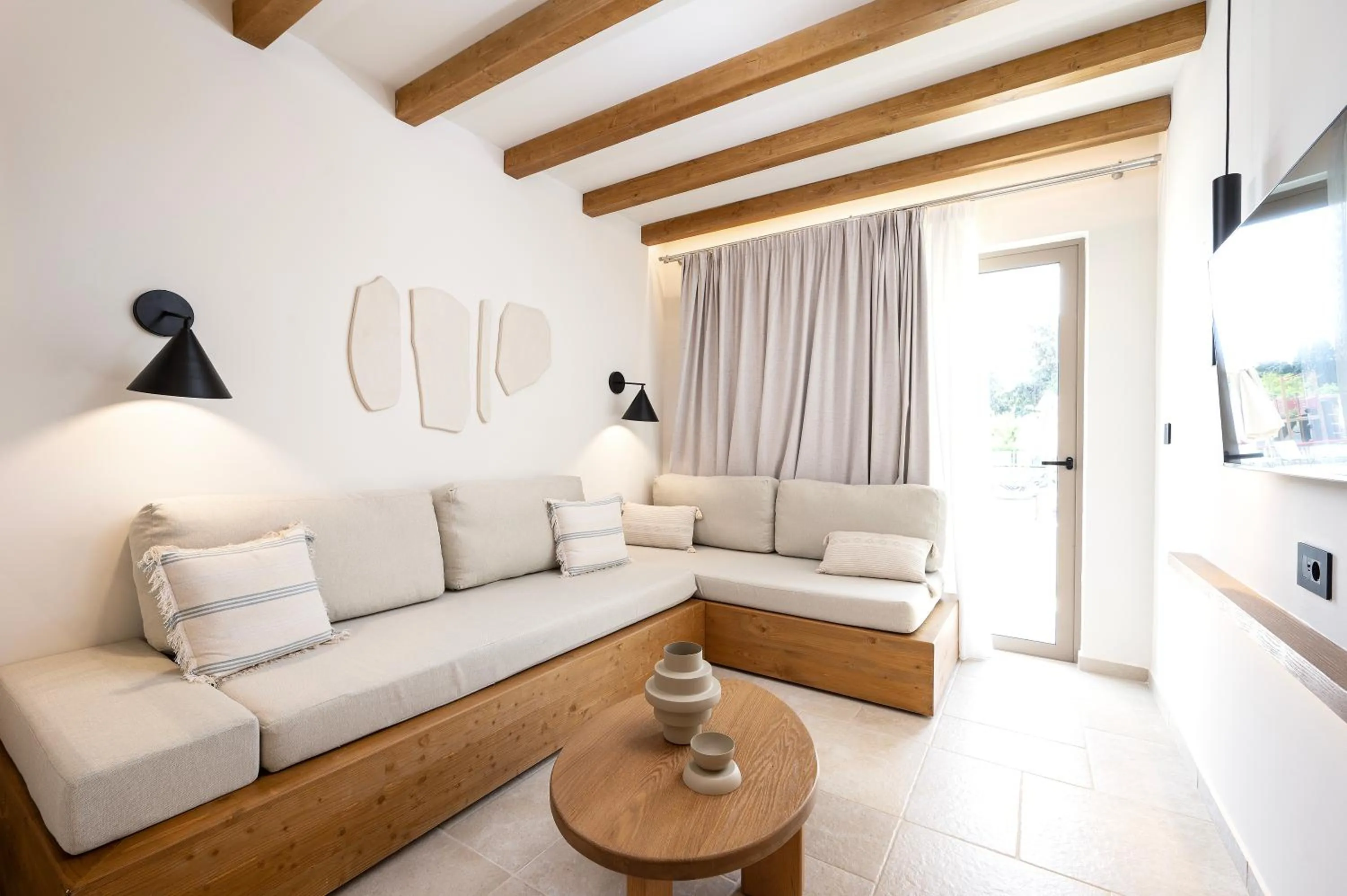 Seating area in Aegean Houses