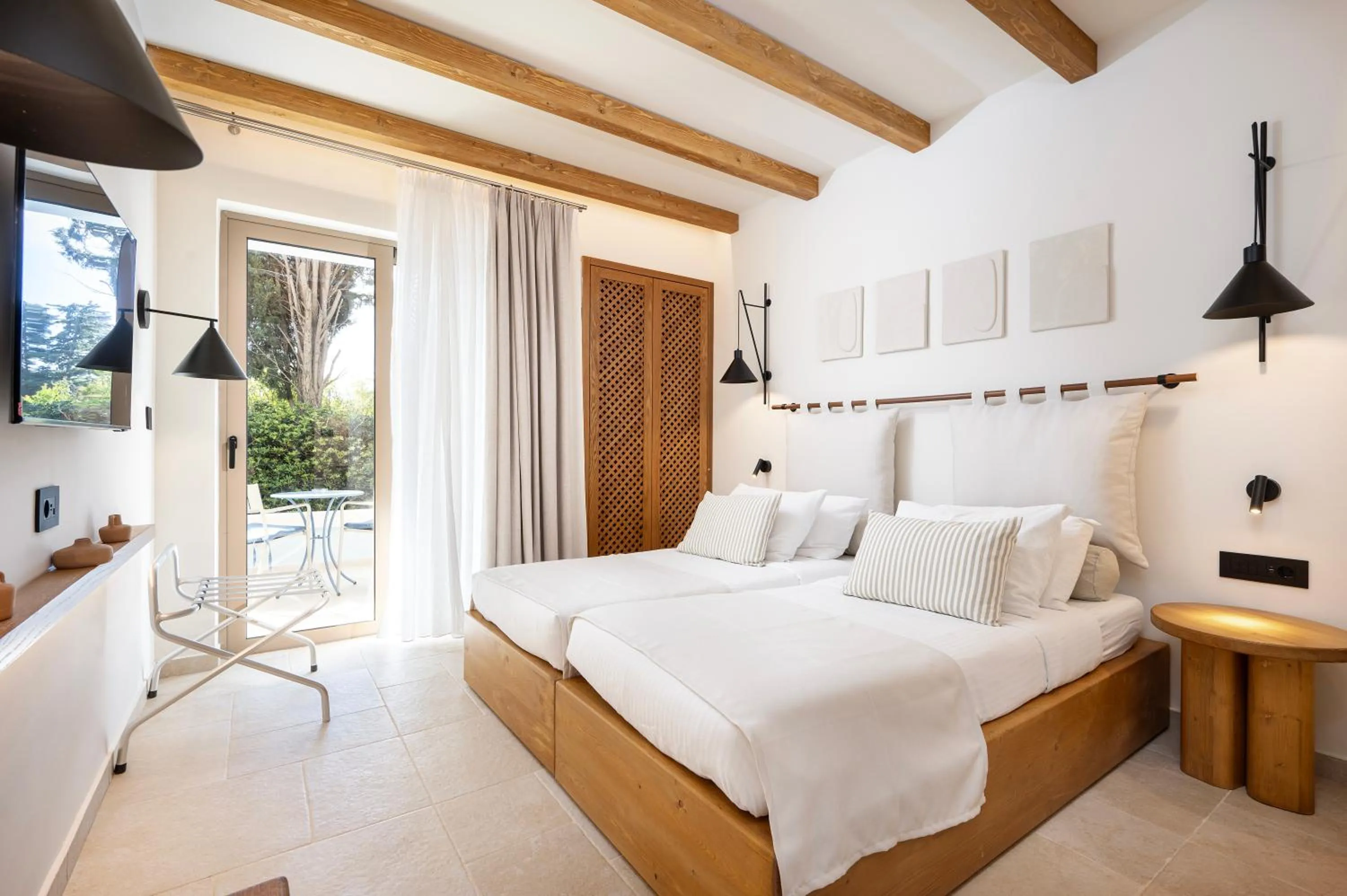 Bedroom, Bed in Aegean Houses