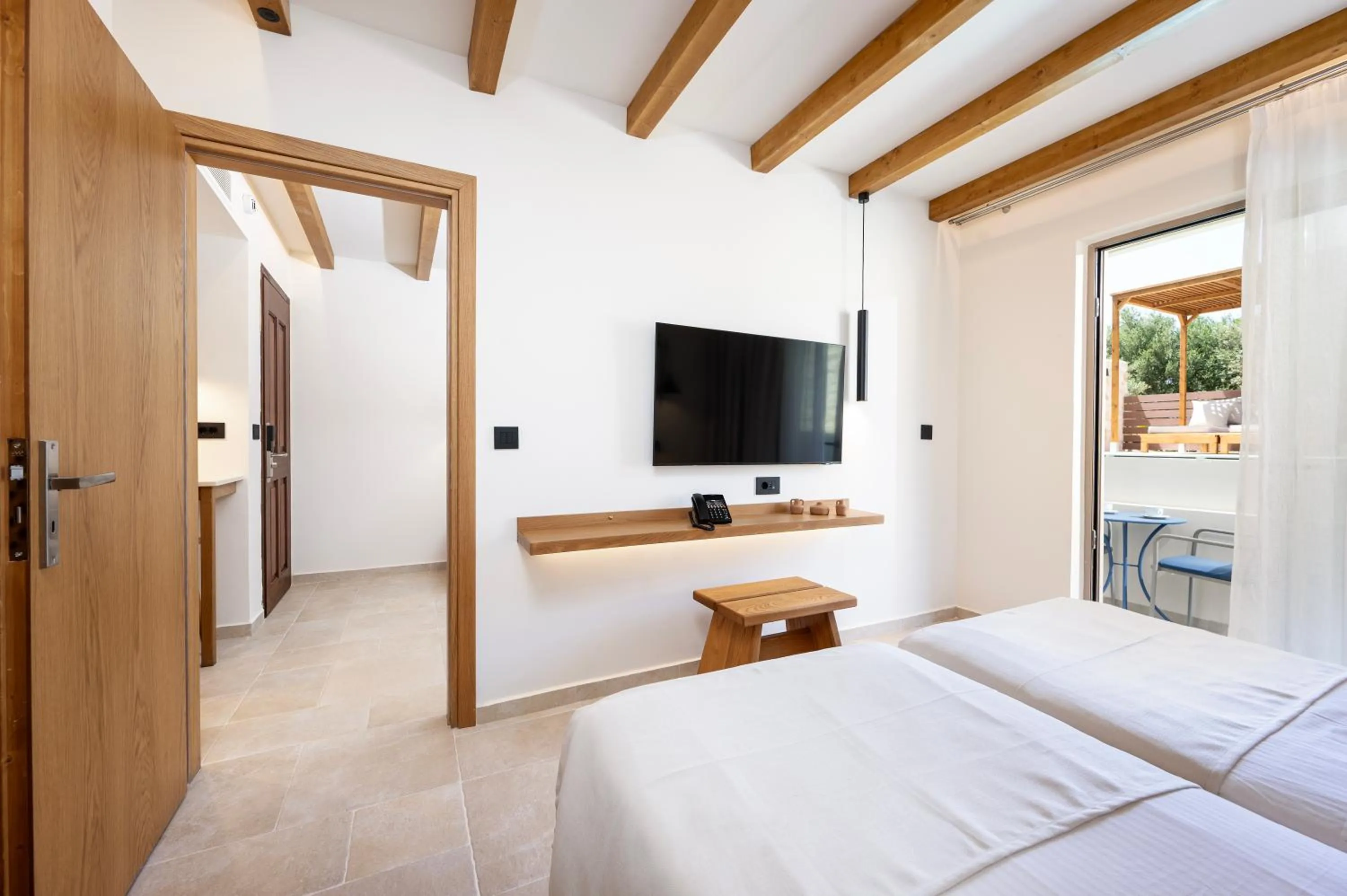 Bedroom, Bed in Aegean Houses