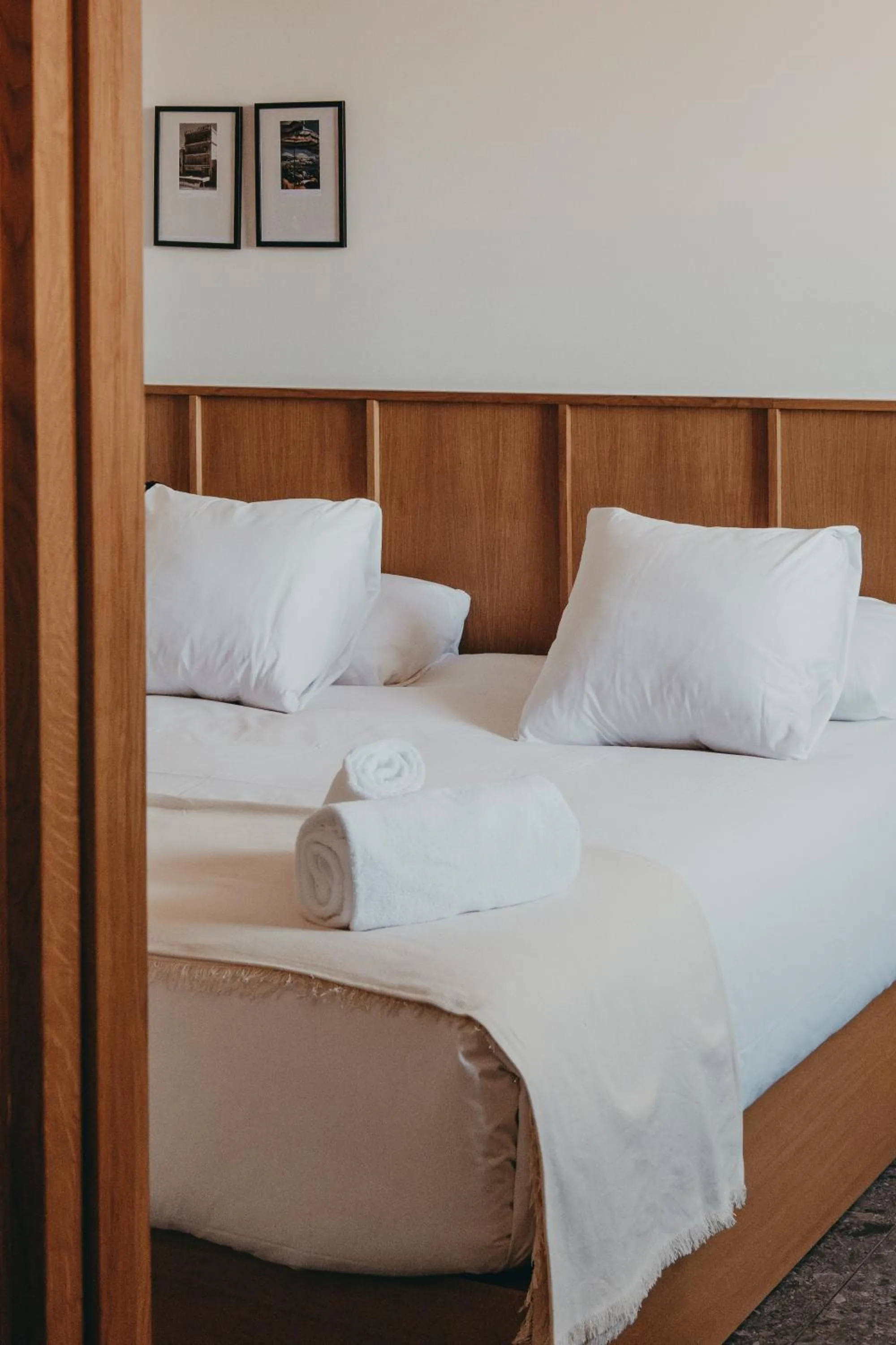 Bed in Hotel Moderne