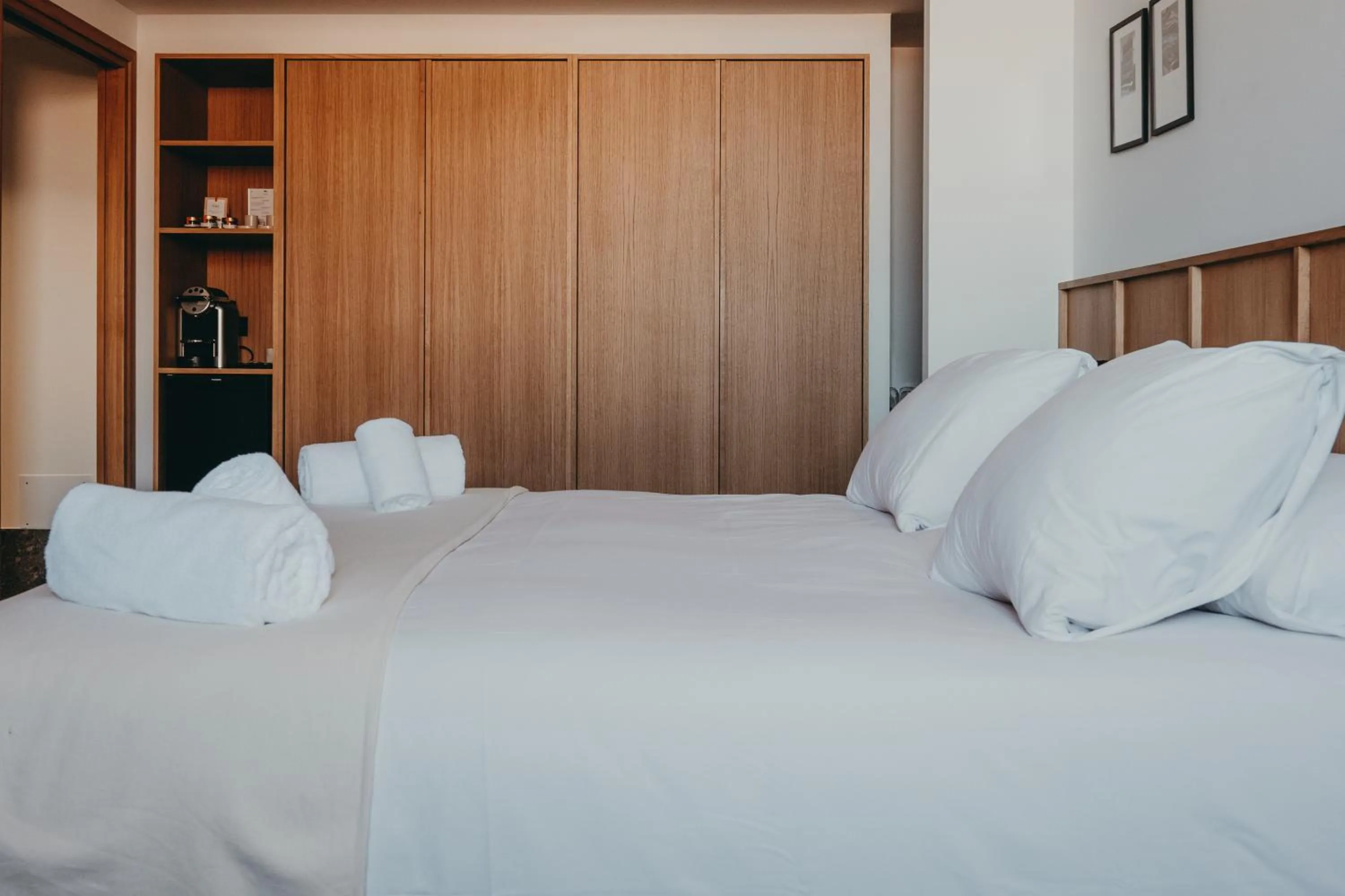 Bed in Hotel Moderne