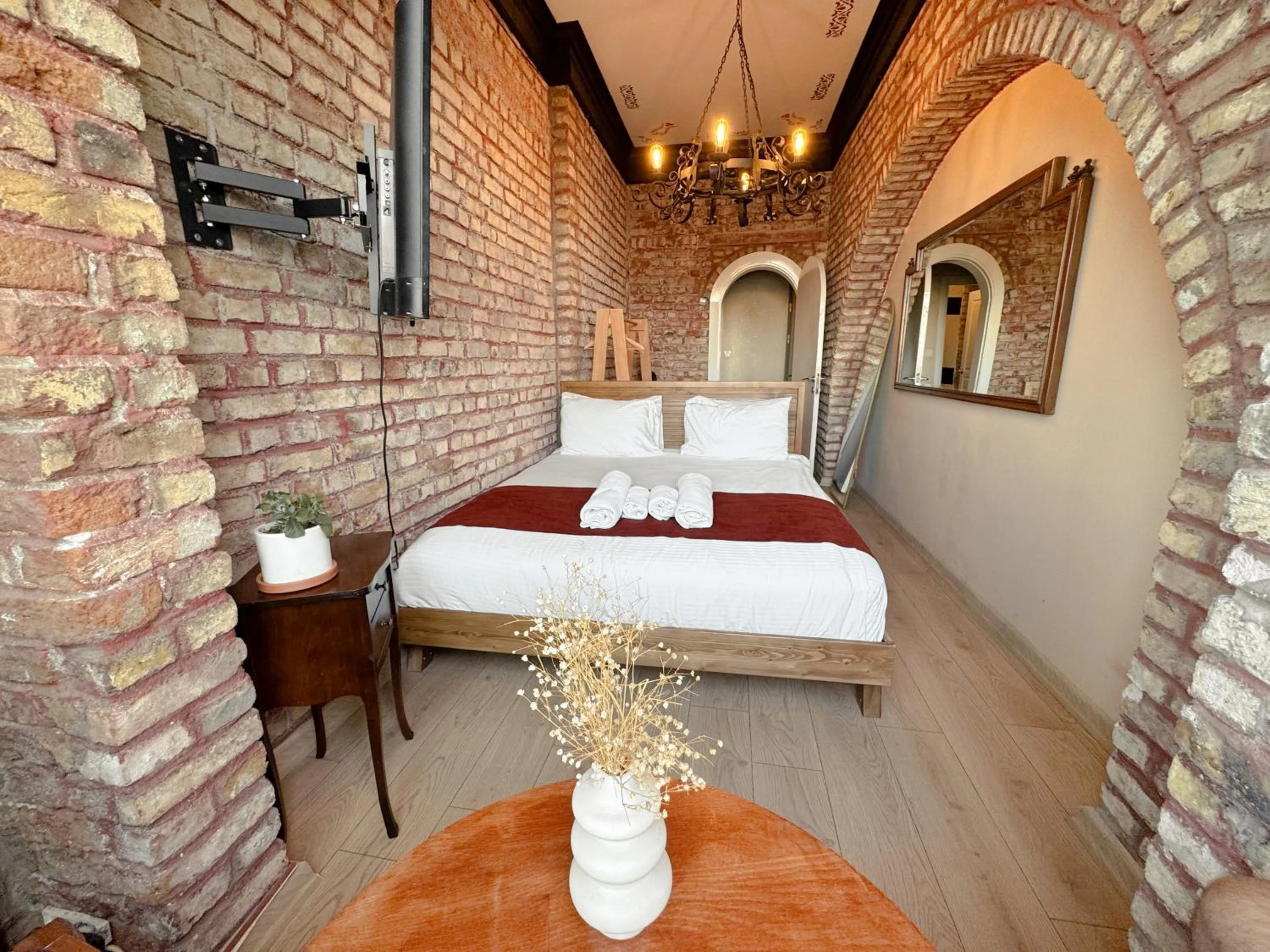 Bed in The Haliç Bosphorus Hotel