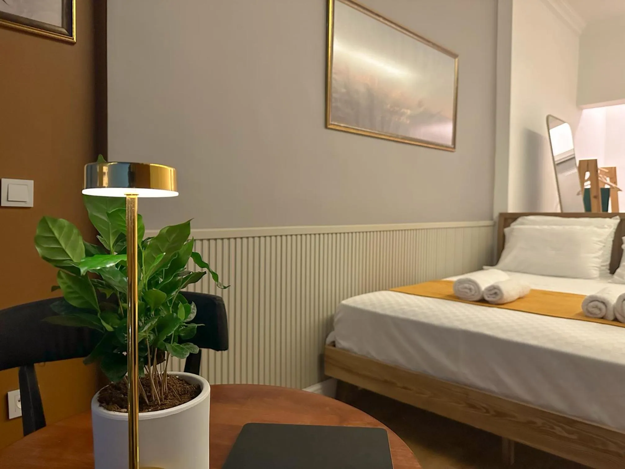 Bed in The Haliç Bosphorus Hotel