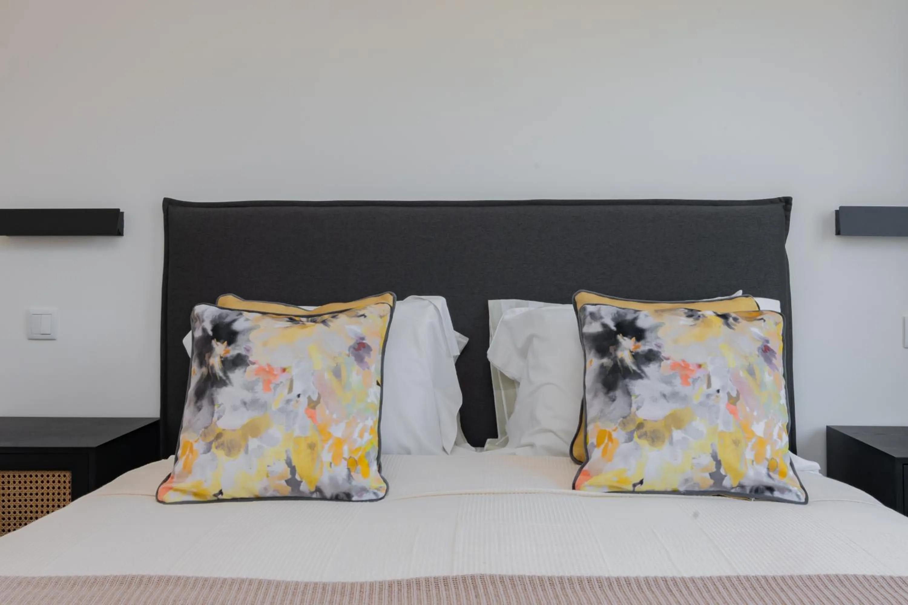 Bed in Coastal Charm by LovelyStay