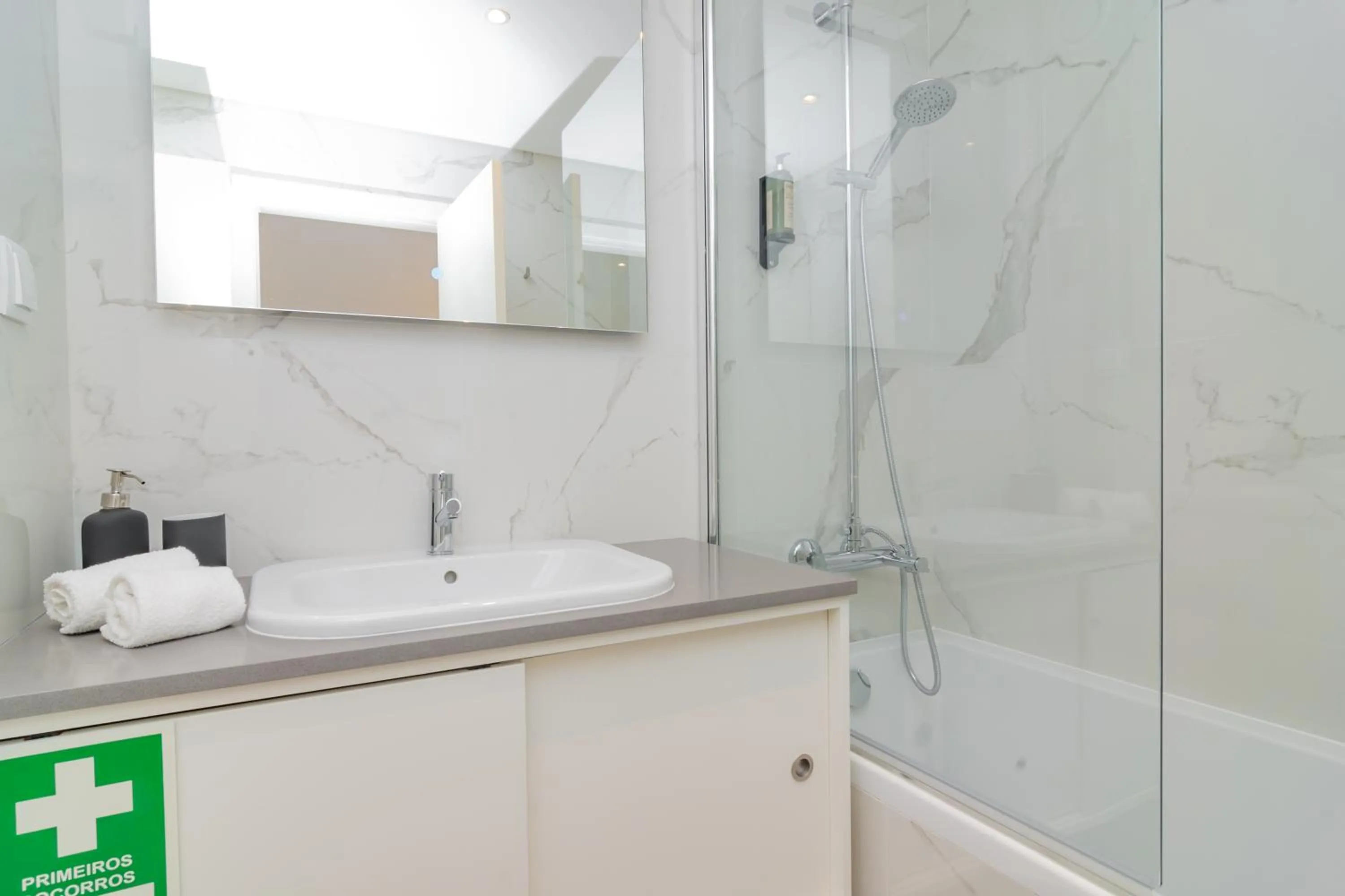 Bathroom in Coastal Charm by LovelyStay