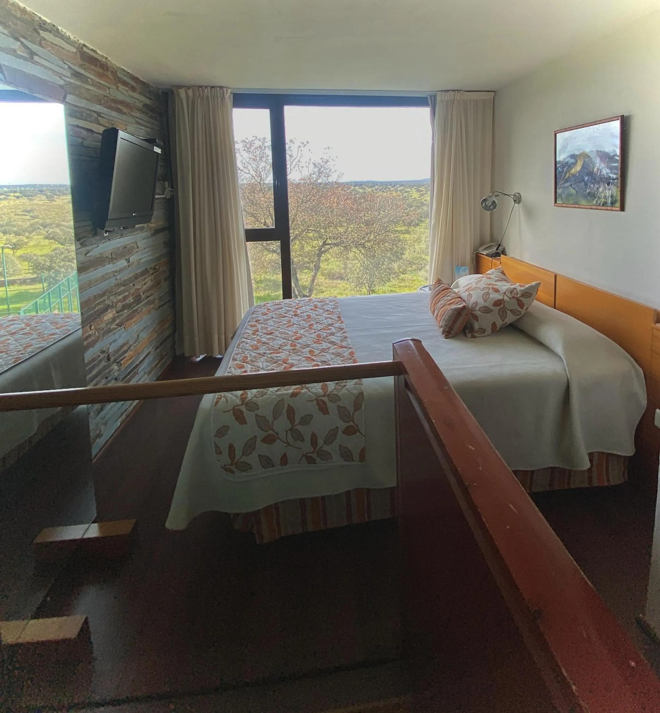 Bed in Hotel Parque de Monfragüe