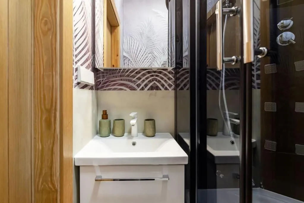 Shower in Luxury apartment in Gedimino av.