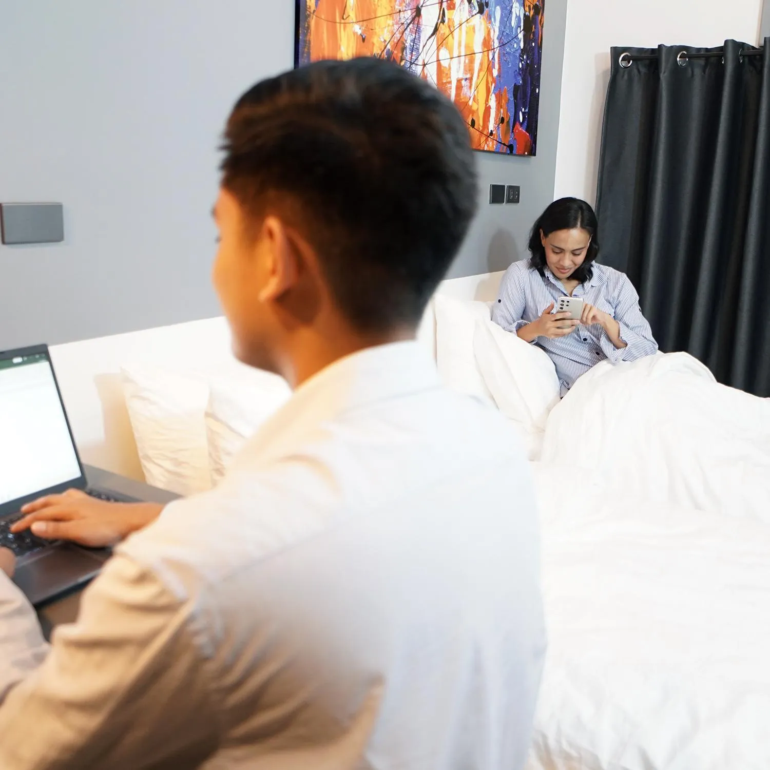 Bed in mySTAY Hotel BGC South