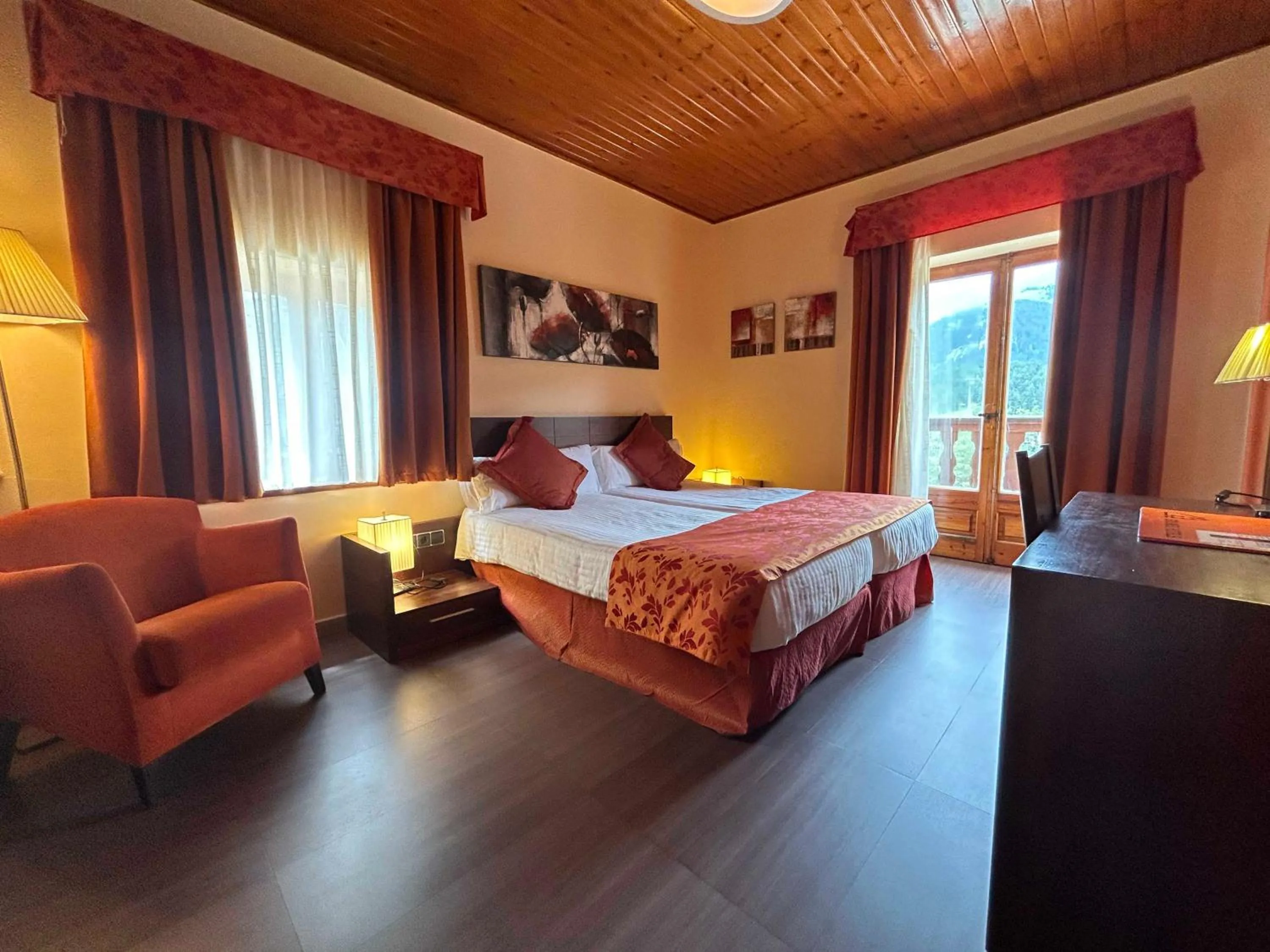 Bed in Hotel Solineu