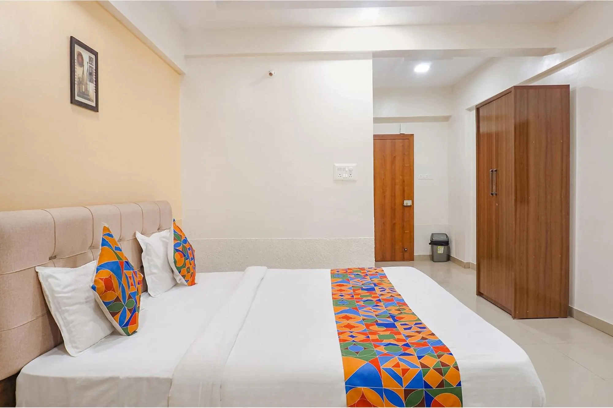 Bed in FabHotel Embassy near Amanora Mall