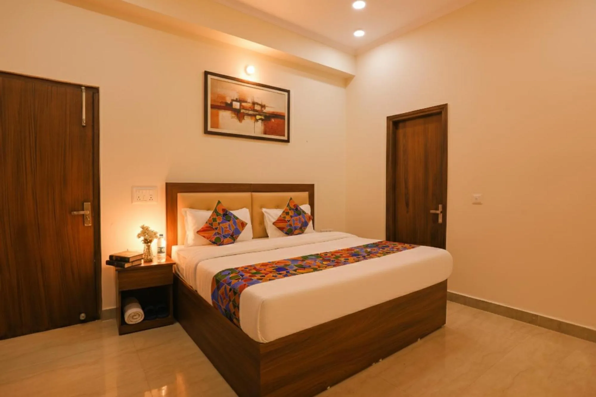 Bed in FabHotel Grihum