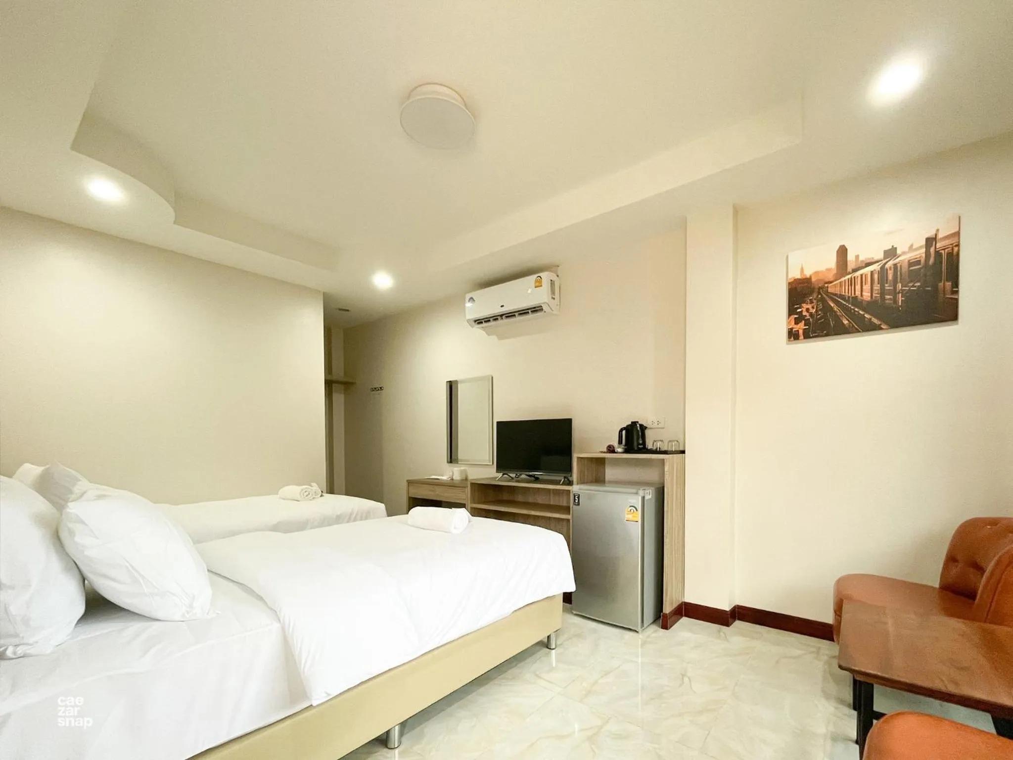 Standard Twin Room with Garden View in CottagePine Rayong Resort&Cafe