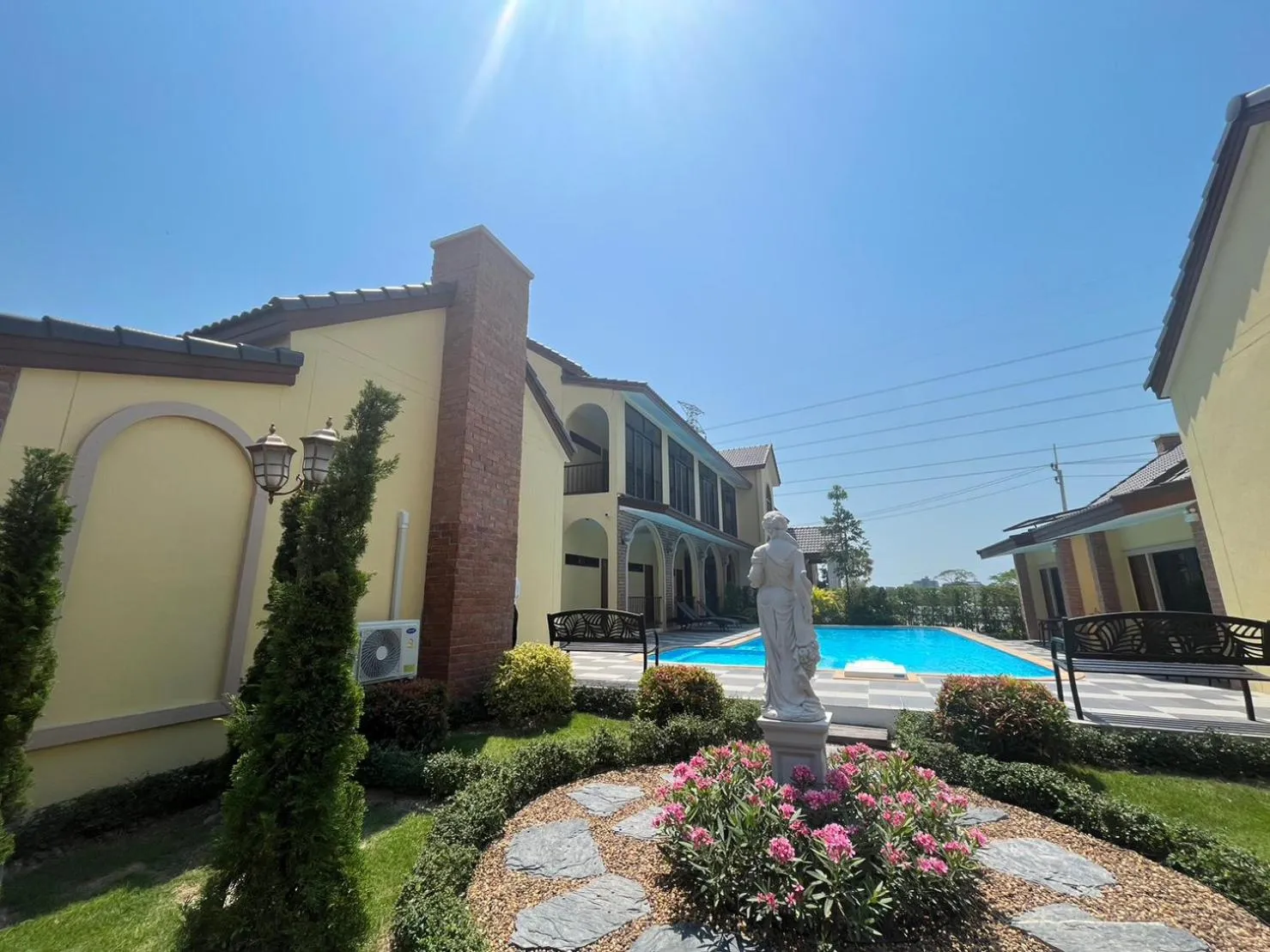 Property building in CottagePine Rayong Resort&Cafe