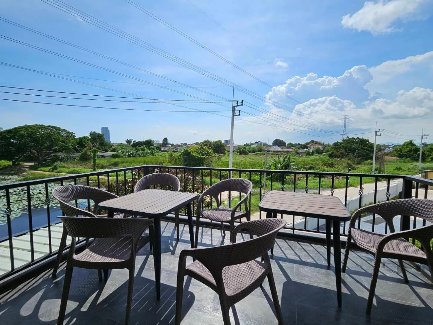 Balcony/Terrace in CottagePine Rayong Resort&Cafe