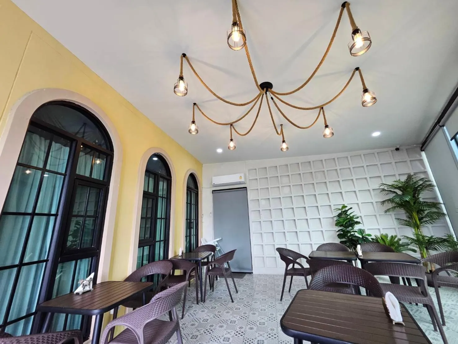 Seating area in CottagePine Rayong Resort&Cafe