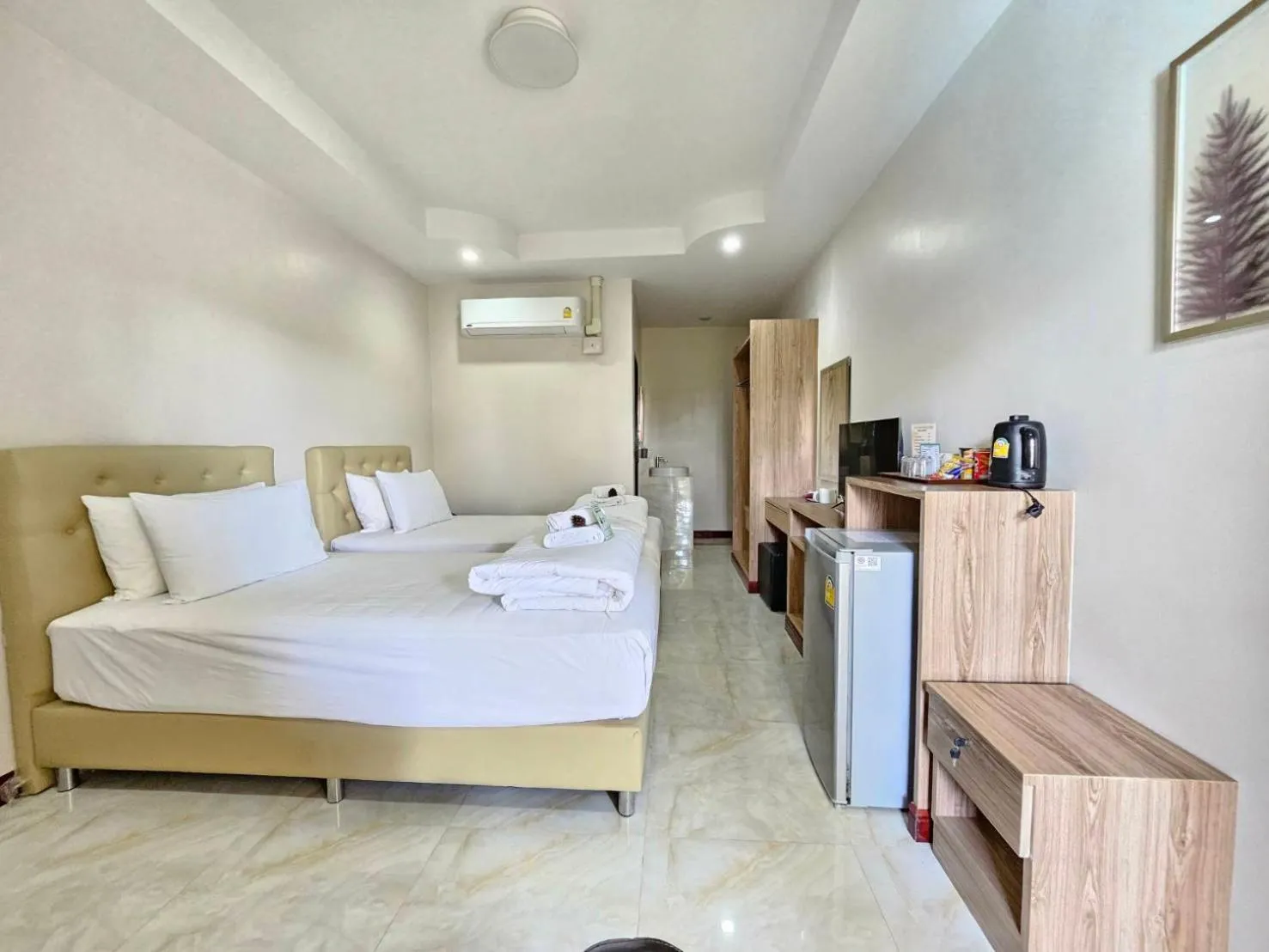 Photo of the whole room, Bed in CottagePine Rayong Resort&Cafe