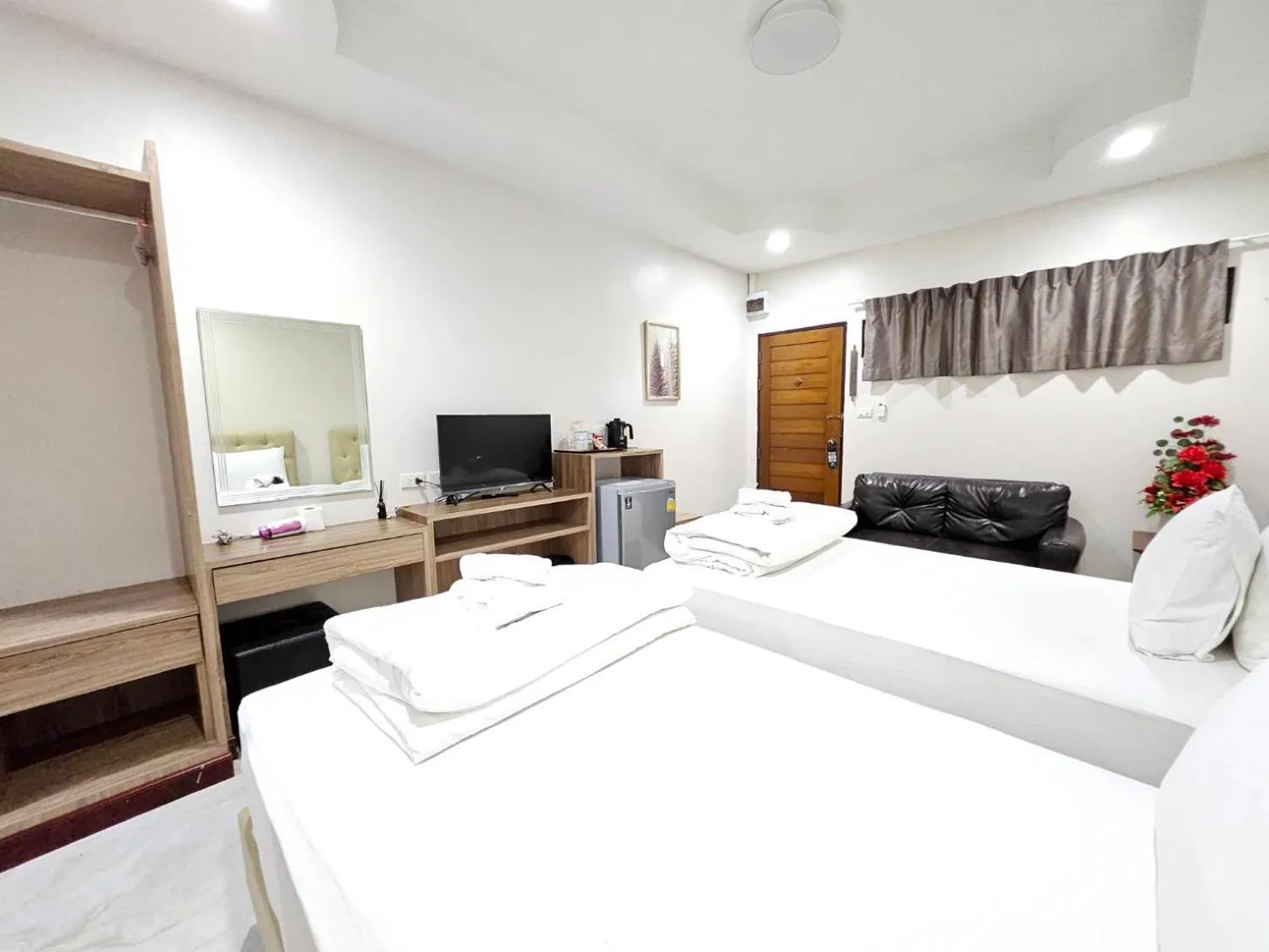 Photo of the whole room, Bed in CottagePine Rayong Resort&Cafe