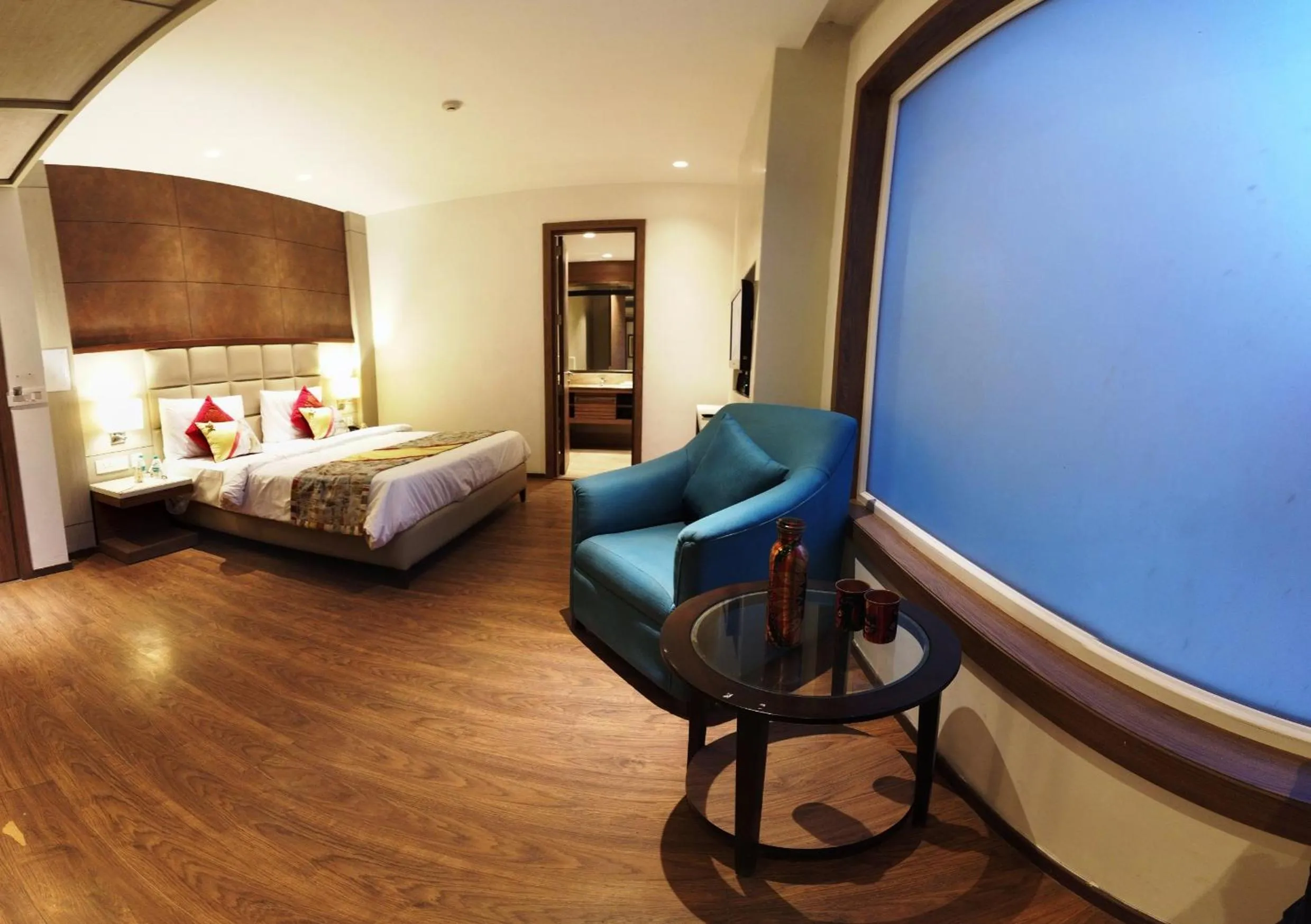 Bed in Lemonwood Suites by F9 Hotels - Trivoli Garden Chhatarpur