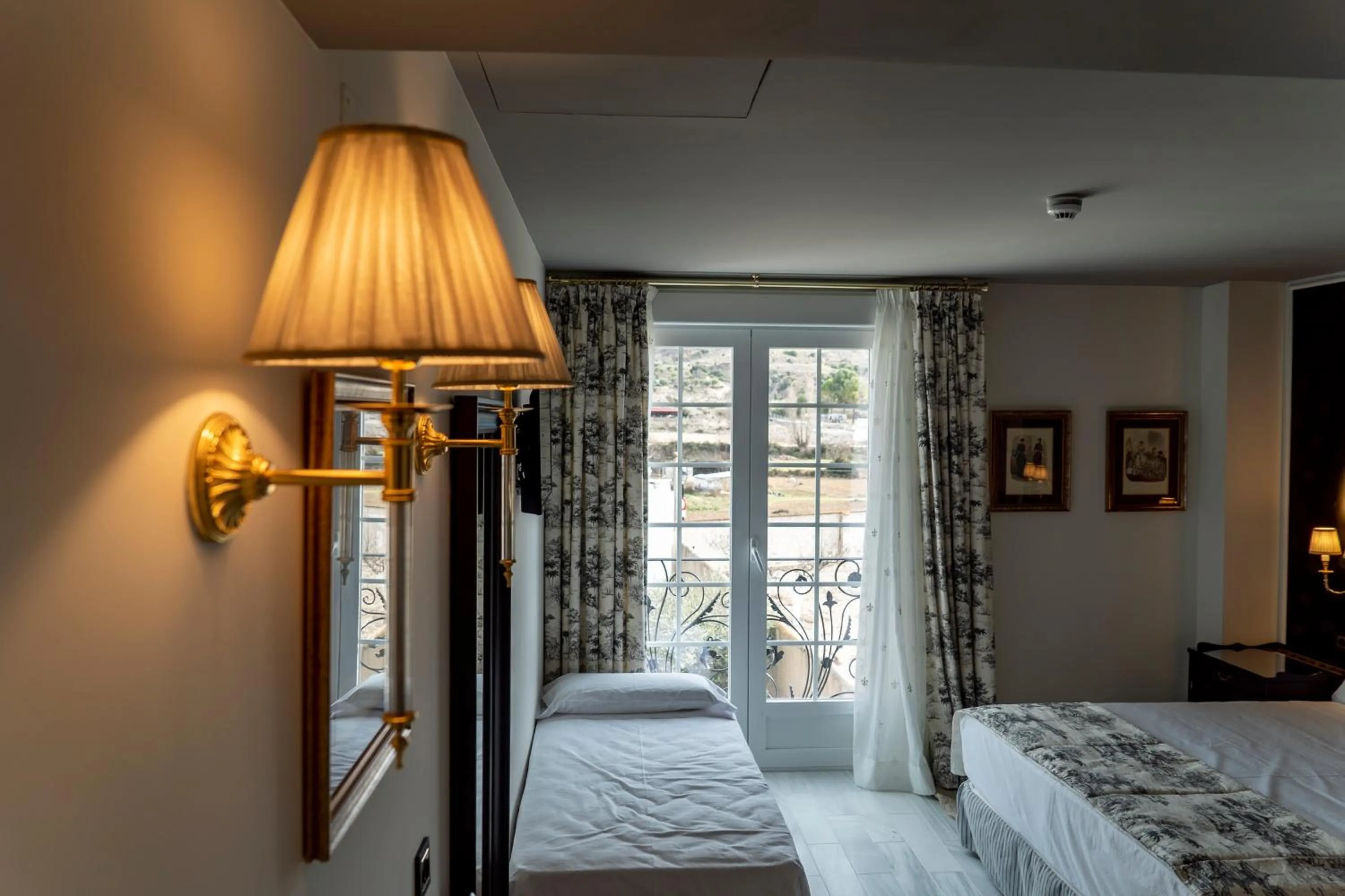Balcony/Terrace, Bed in Palacete de la Ochava